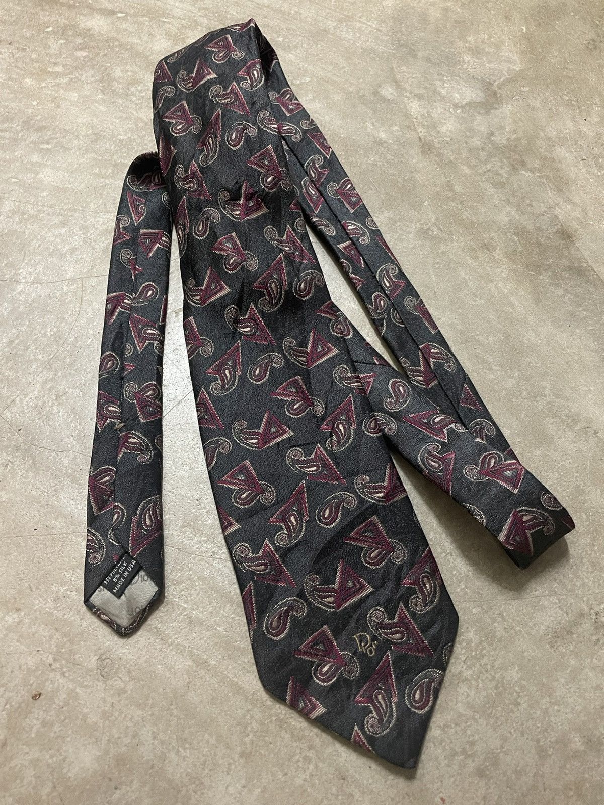 Dior Christian Dior Man Necktie Made in Usa 🇺🇸 Size ONE SIZE - 2 Thumbnail