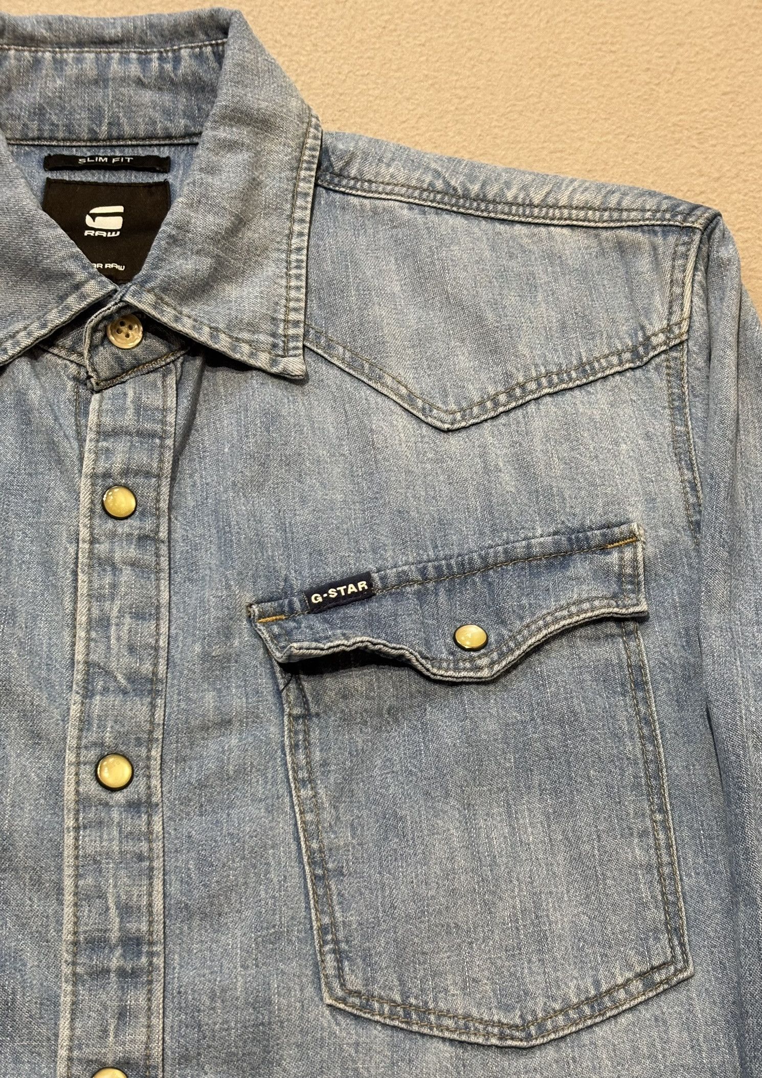 G-Star G-Star Raw 3301 Slim Shirt Size M Size US M / EU 48-50 / 2 - 9 Thumbnail