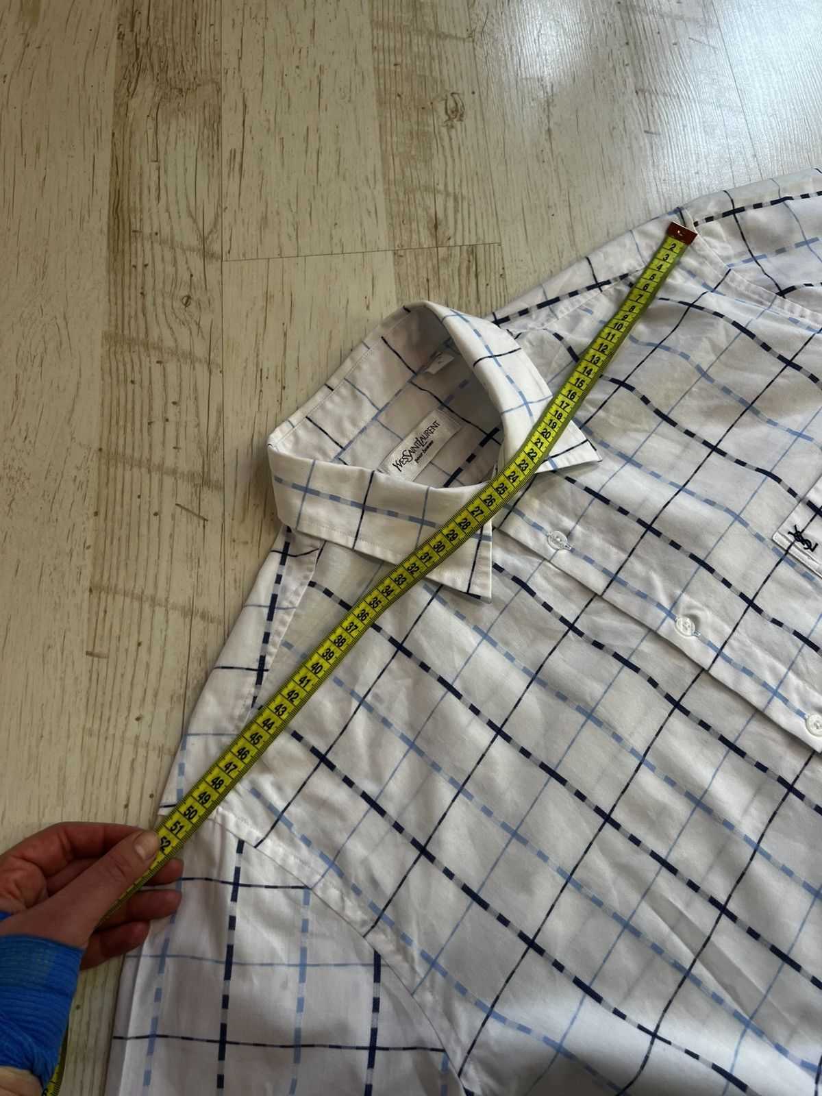 Yves Saint Laurent Yves Saint Laurent Vintage Plaid Shirt – Size XL Size US XL / EU 56 / 4 - 12 Thumbnail