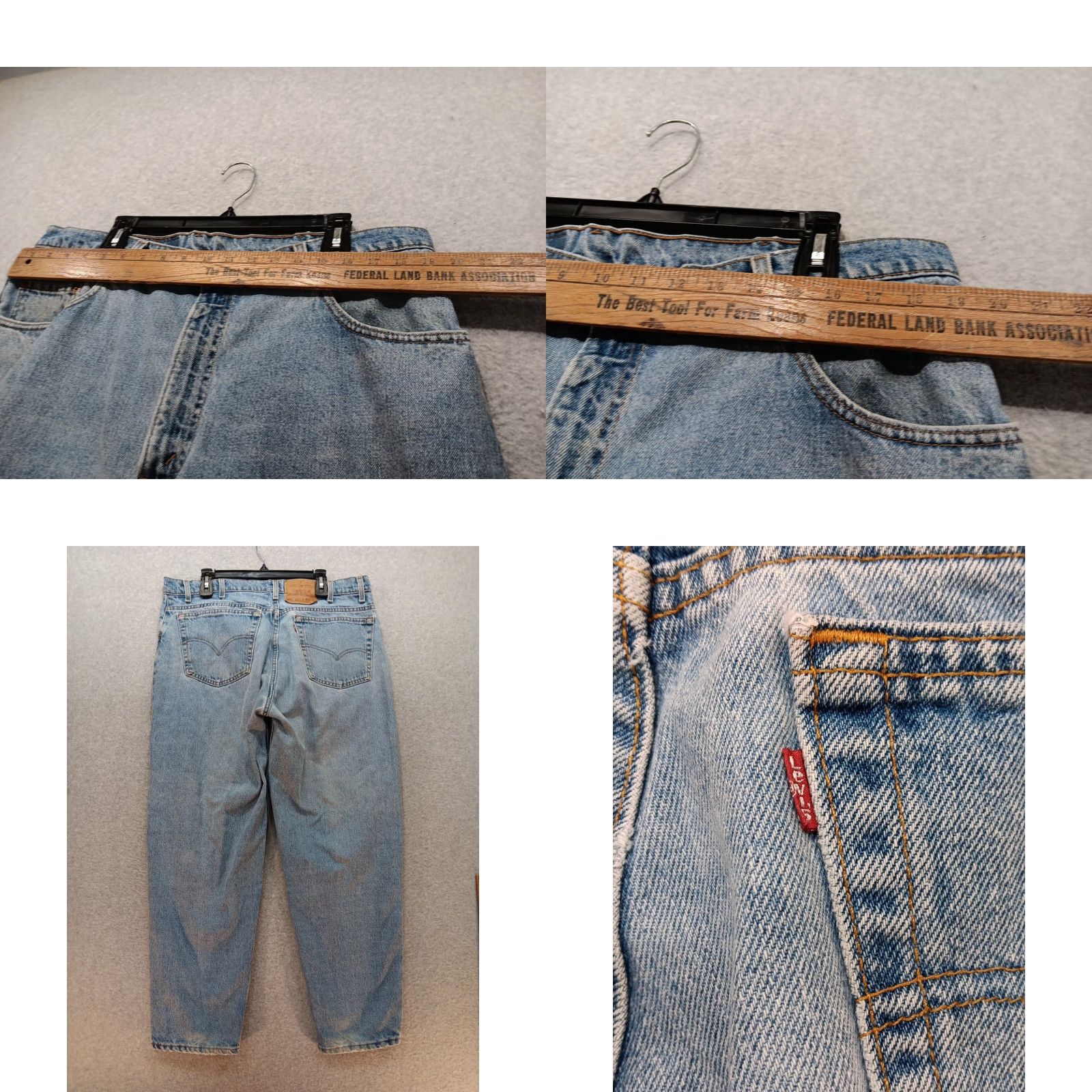 Levi's VINTAGE Levi's 560 Size 40x30 Light Denim Blue USA Loose Fit Tapered leg Grunge 01 Size US 40 / EU 56 - 8 Thumbnail