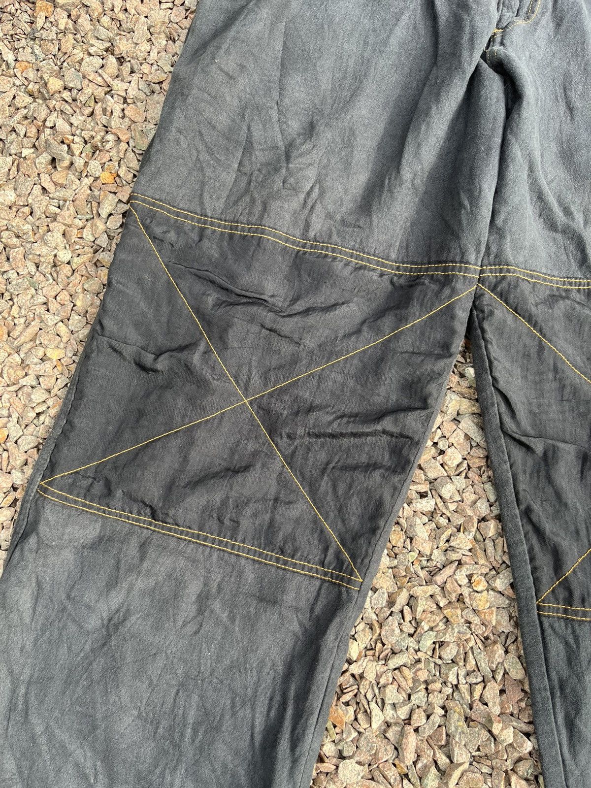 Vintage 💥Vintage Bourbon House USA Workwear Canvas Double Knee BAGGY Size US 33 - 4 Thumbnail