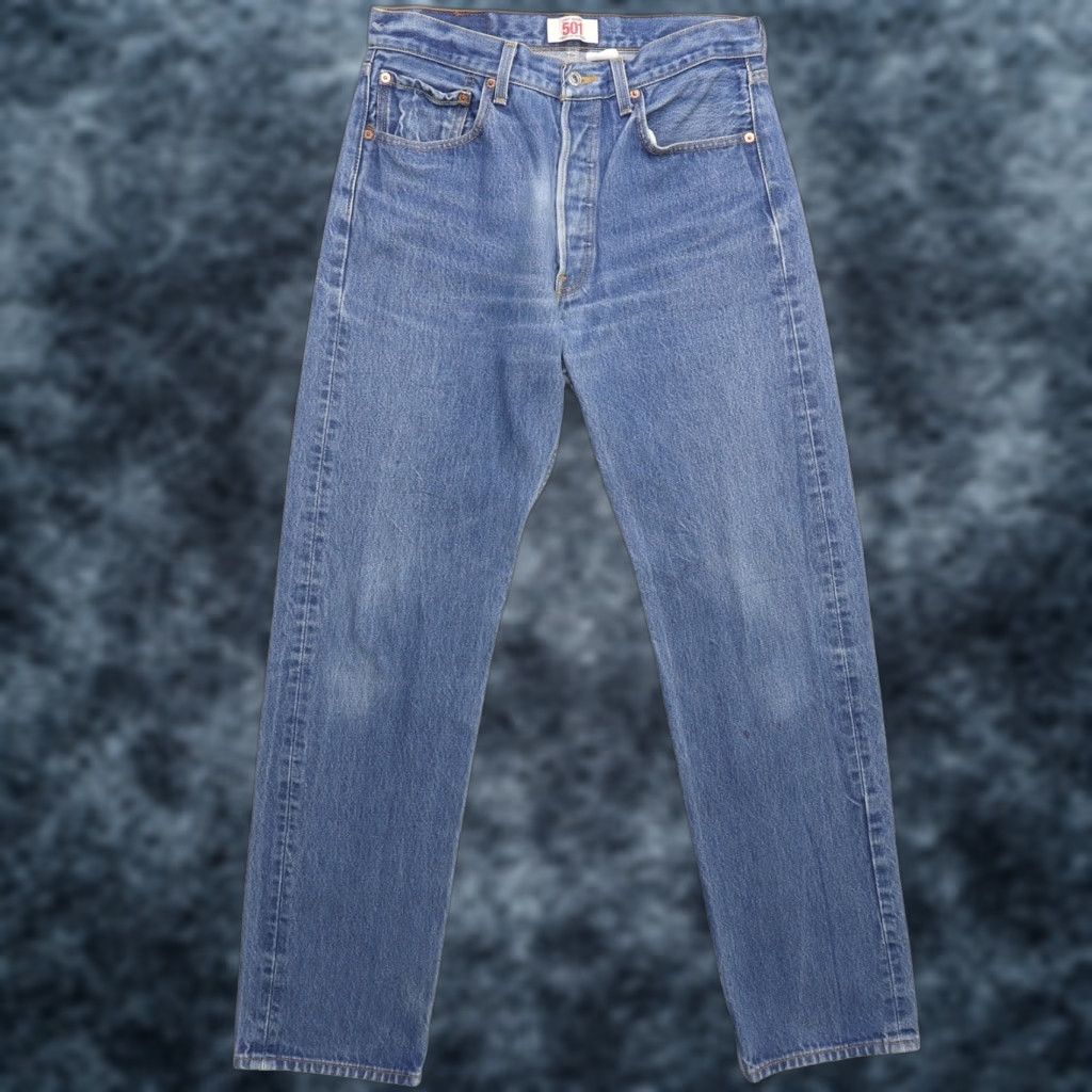 VINTAGE Levi's 501 Denim Jeans Pants Male Regular Size 33 x 36 Blue Jeans