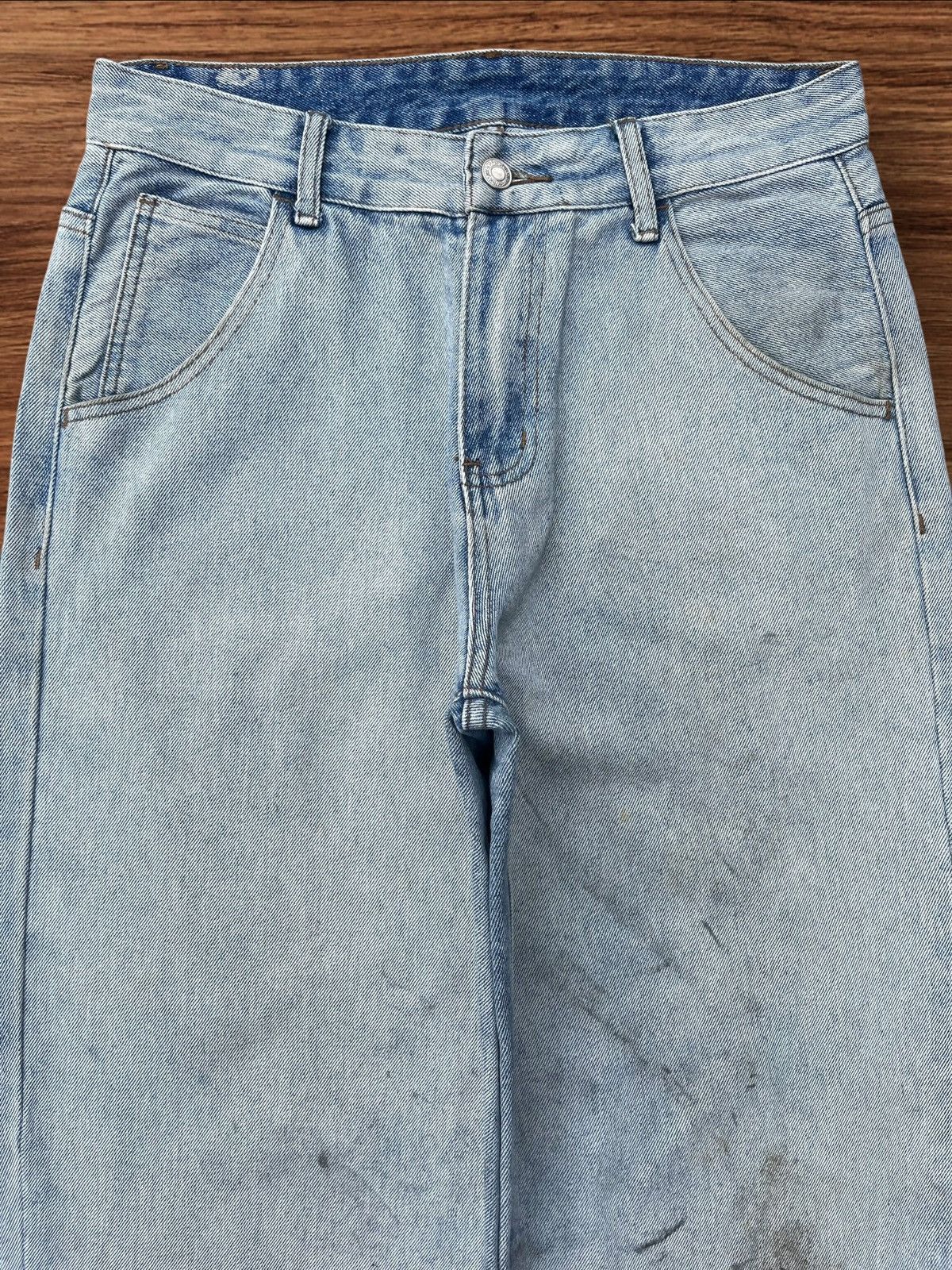 Japanese Brand × Vintage Vintage Japanese Brand High Waist Frayed Leg Baggy Jeans Size US 30 / EU 46 - 3 Thumbnail