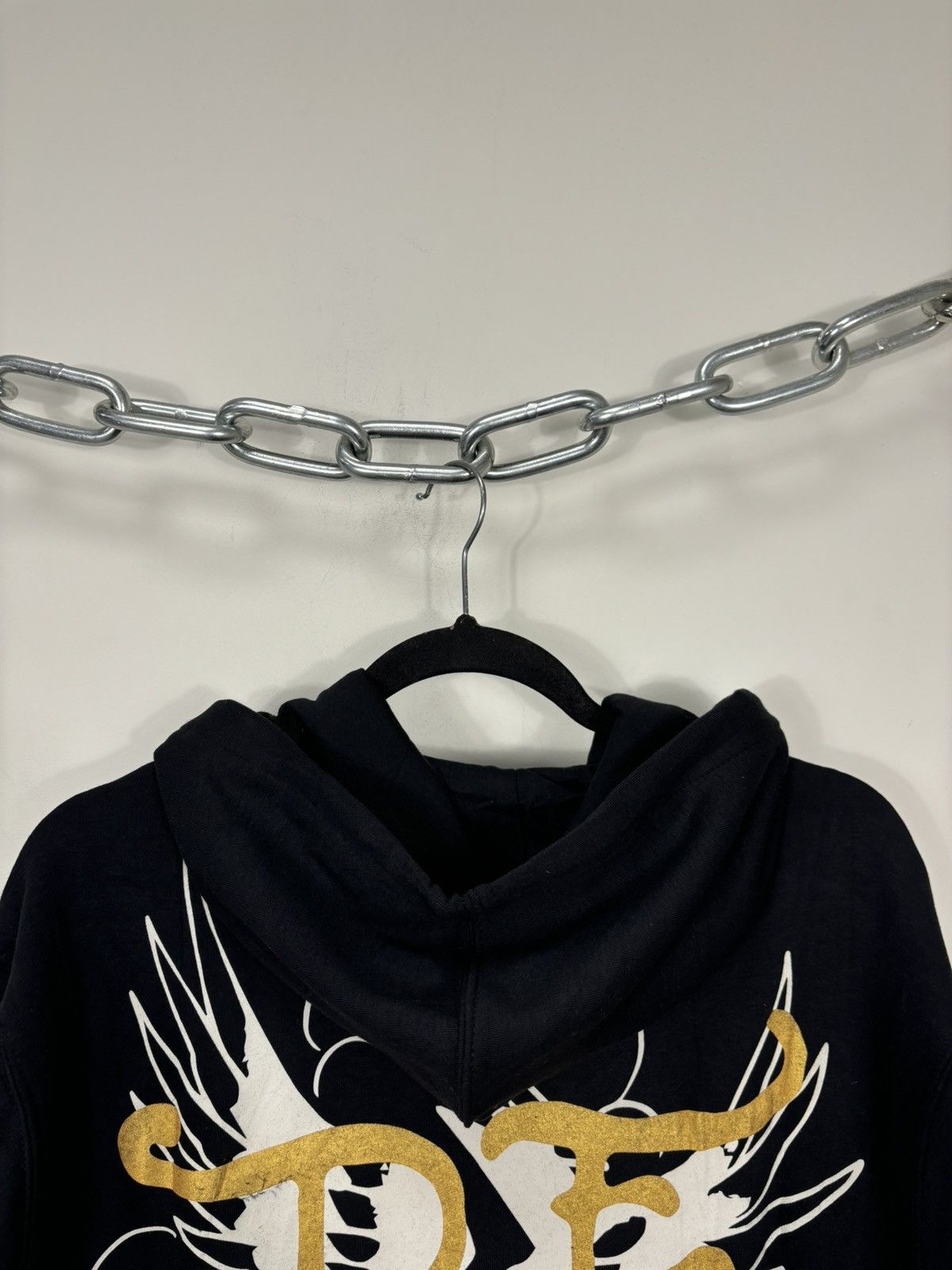 Christian Audigier Vintage Ed Hardy Y2K Skull Tattoo NEW Hype Black Hoodie Size US L / EU 52-54 / 3 - 15 Thumbnail