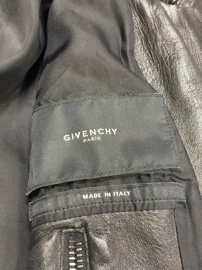 Givenchy AW2012 Givenchy Black Bomber Zip Leather Jacket Size US S / EU 44-46 / 1 - 10 Thumbnail