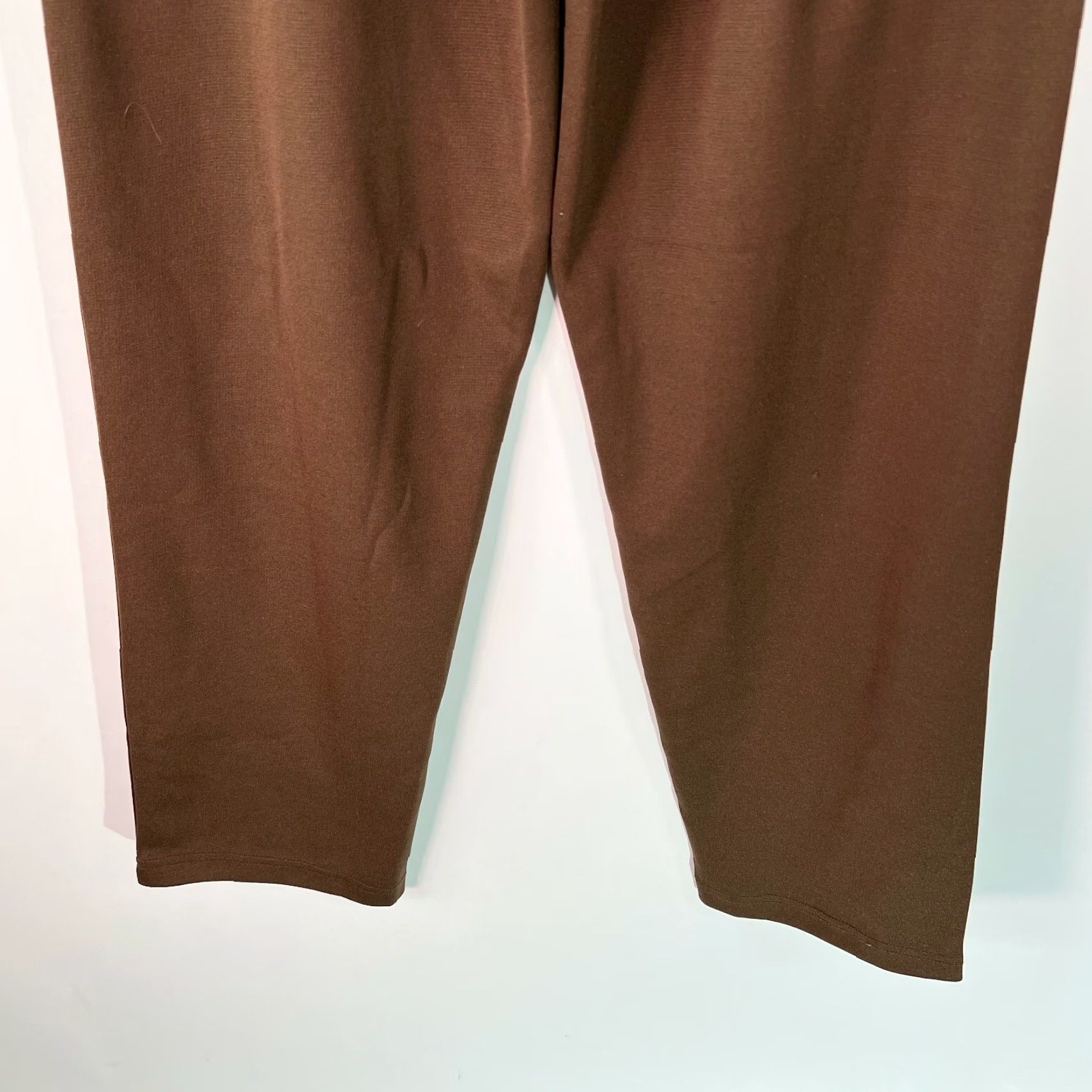 Blair Blair Womens Brown High Rise Flat Front Elastic Waist Pull On Casual Pant Size 8 Size 30" / US 8 / IT 44 - 5 Thumbnail