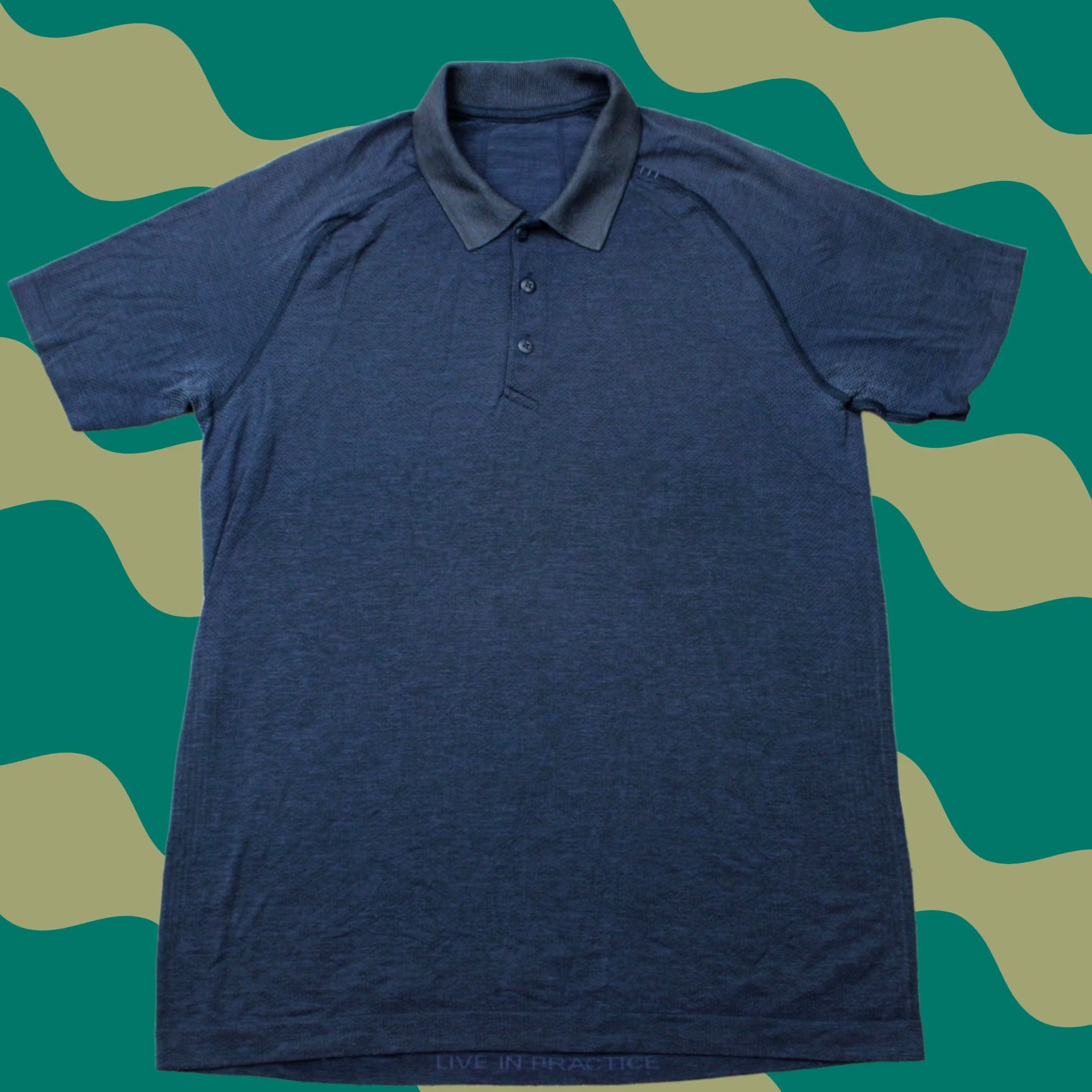 Lululemon Lululemon Polo Shirt Mens Medium Blue Performance Short Sleeve Stretch Pullover Polo Shirt Linen? Size US M / EU 48-50 / 2 - 1 Thumbnail