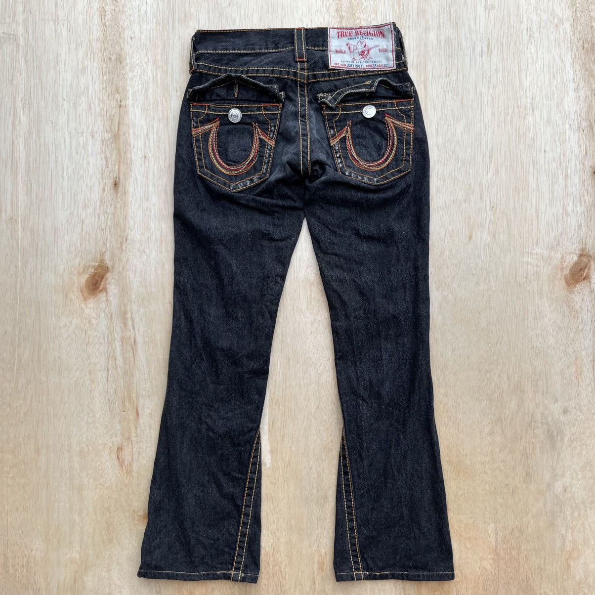 True Religion TRUE RELIGION WASHED JEANS DISTRESSED FLARE DENIM Size 26" / US 2 / IT 38 - 1 Thumbnail