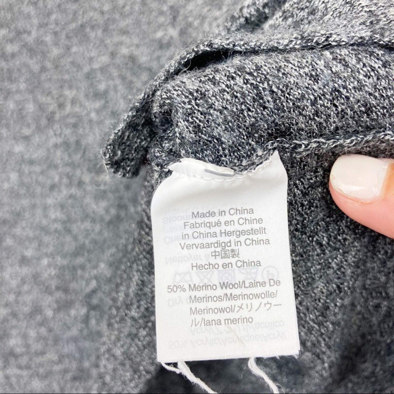 Madewell Madewell Crewneck Gray Merino Wool Sweater Size S / US 4 / IT 40 - 3 Thumbnail