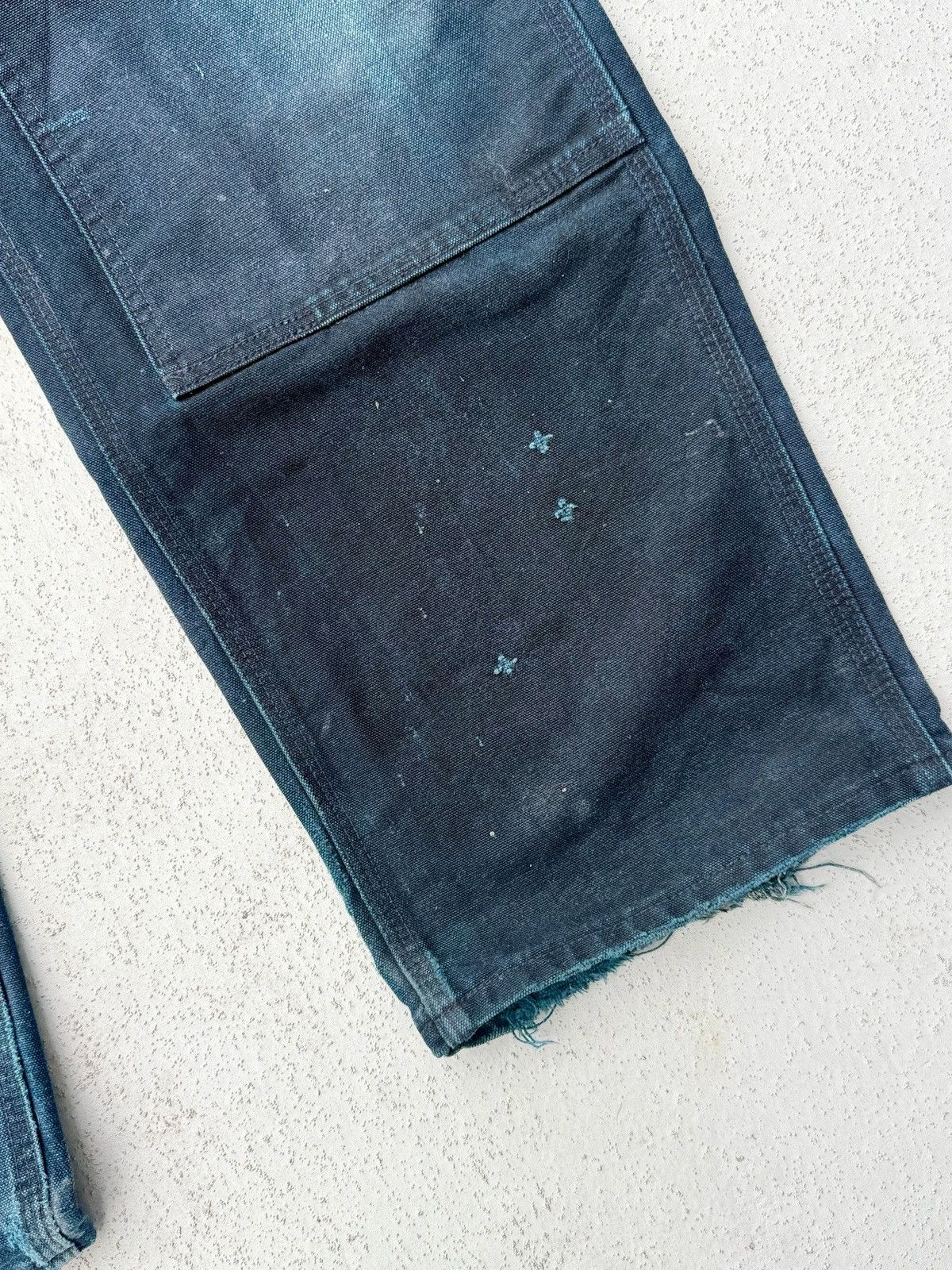 Carhartt Vintage Carhartt Double Knee Pants-Black (Distressed Fade) Size US 36 / EU 52 - 4 Thumbnail