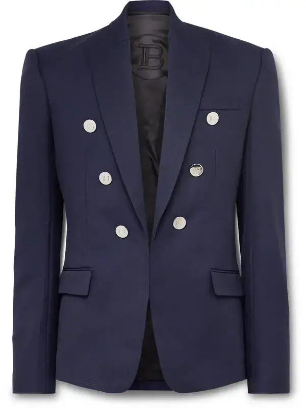 Balmain o1y0426 Blazer in Midnight Blue Size US M / EU 48-50 / 2 - 1 Thumbnail