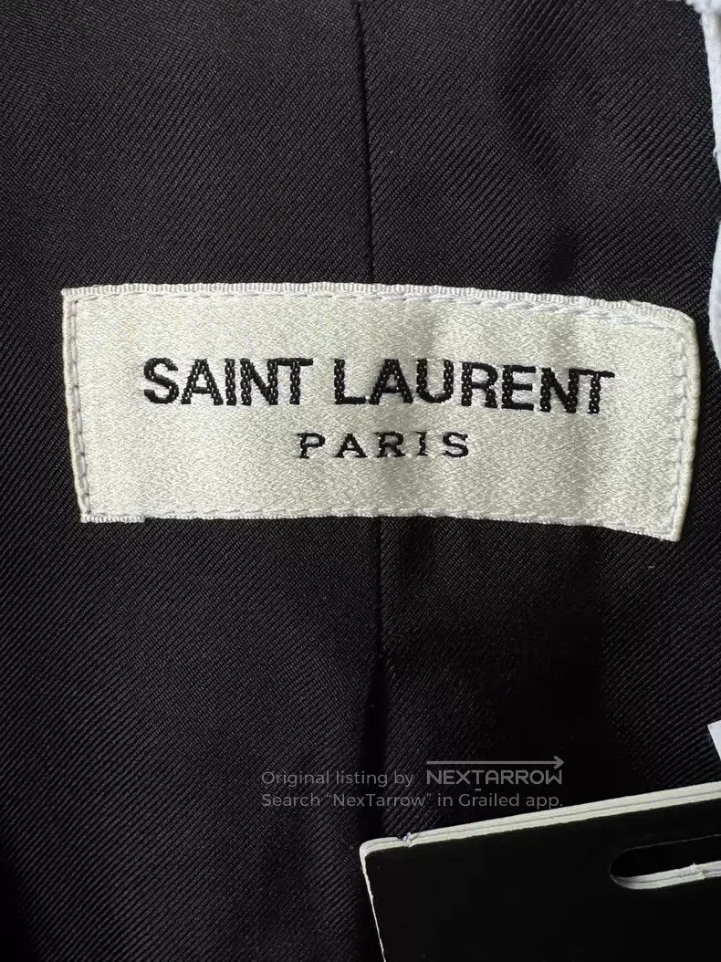 Saint Laurent Paris Saint Laurent Paris Palace Embroidered Gold Trim Wool Suit Size XS / US 0-2 / IT 36-38 - 2 Thumbnail