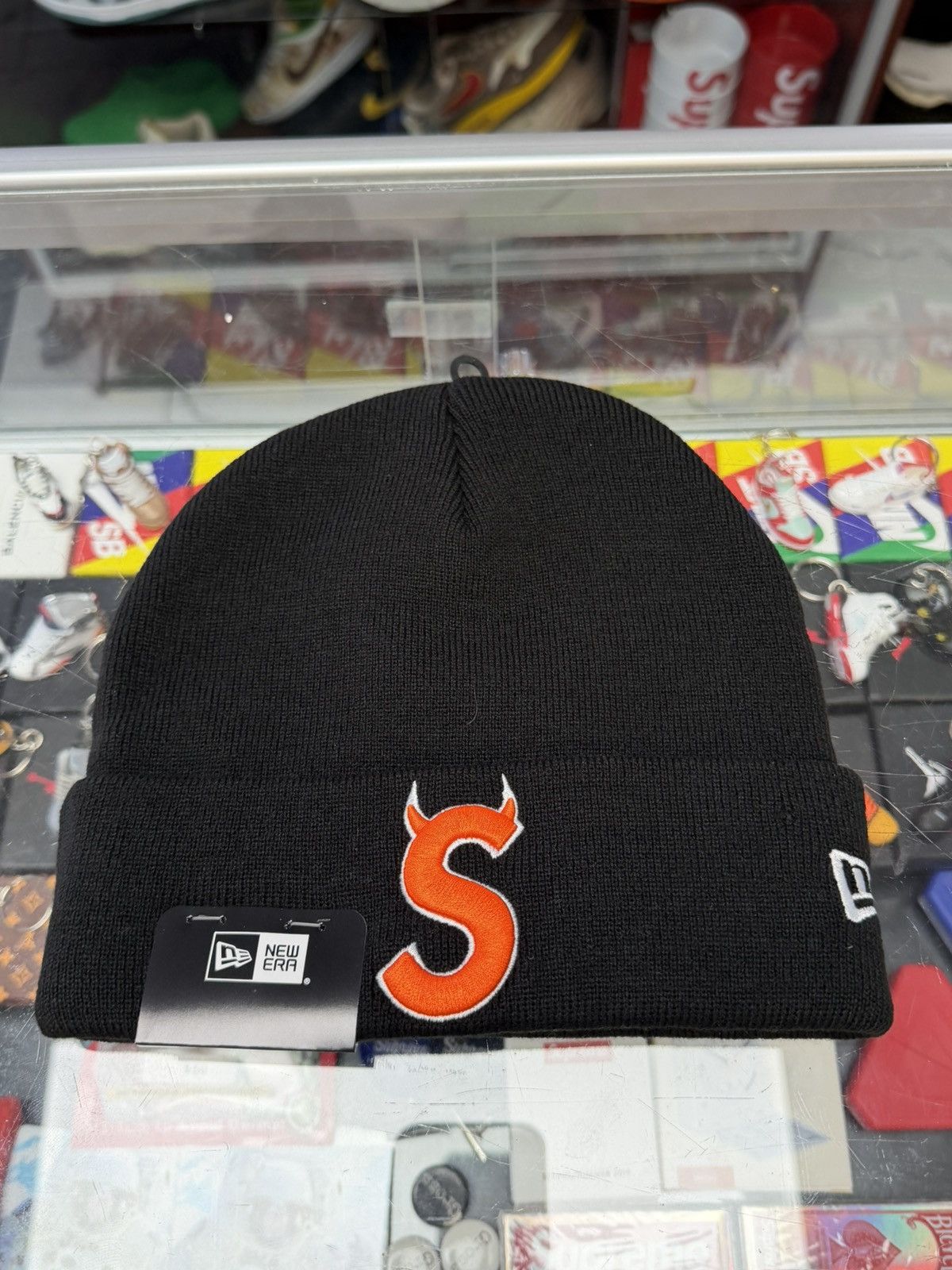 Supreme Supreme ‘S’ Logo Beanie (Black) Size ONE SIZE - 1 Thumbnail