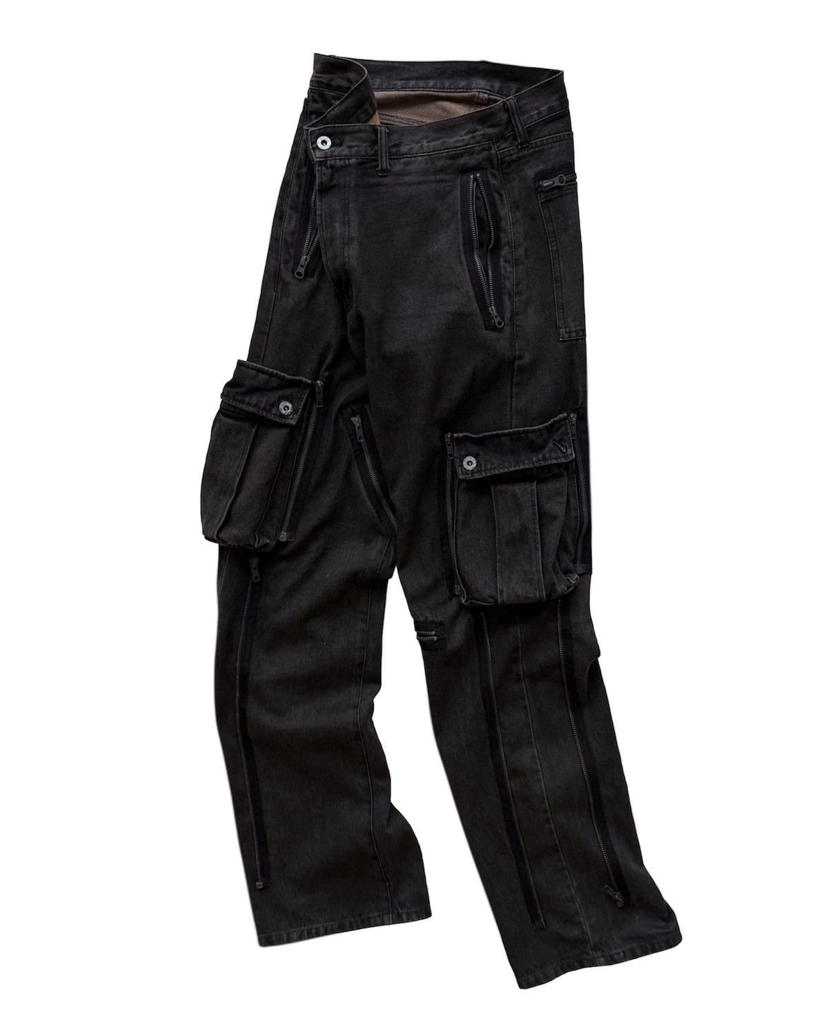 PPFM PPFM MULTI-POCKET CARGO JEANS Size US 33 - 5 Thumbnail