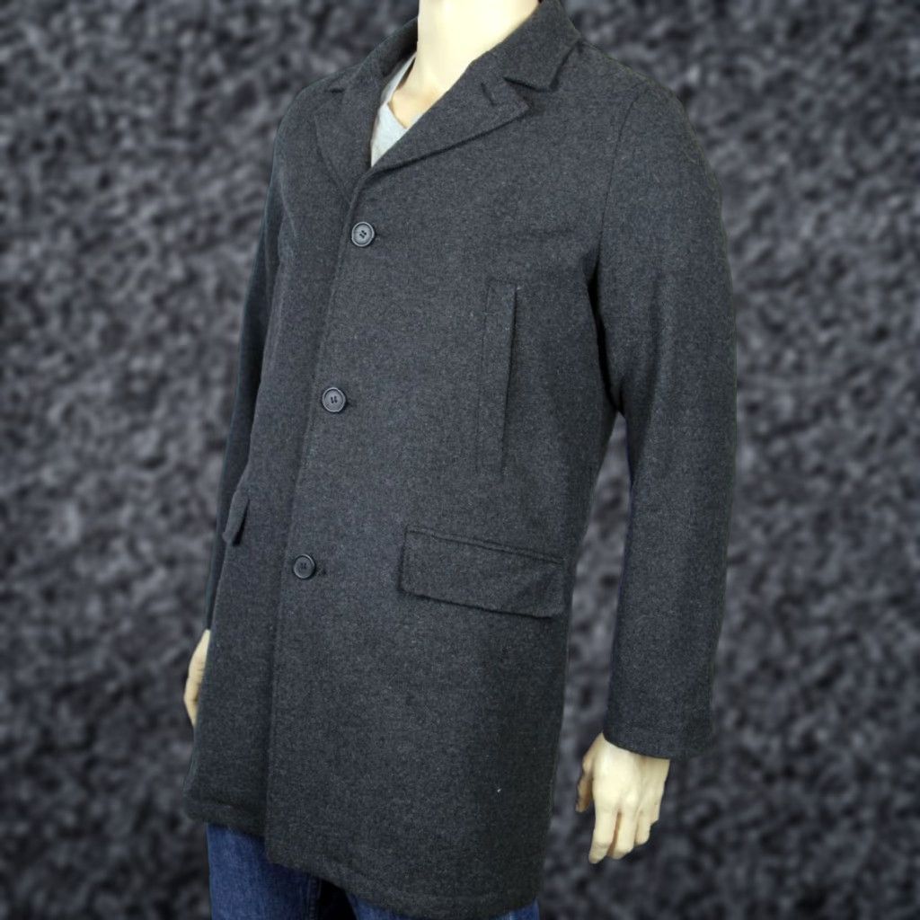 Tommy Hilfiger Tommy Hilfiger Wool Blend Top Coat Charcoal Grey Large L Men’s Coat Mens Wool Blend Top Coat Charcoal Grey Large L Tommy Hilfiger Coat Size US L / EU 52-54 / 3 - 1 Thumbnail