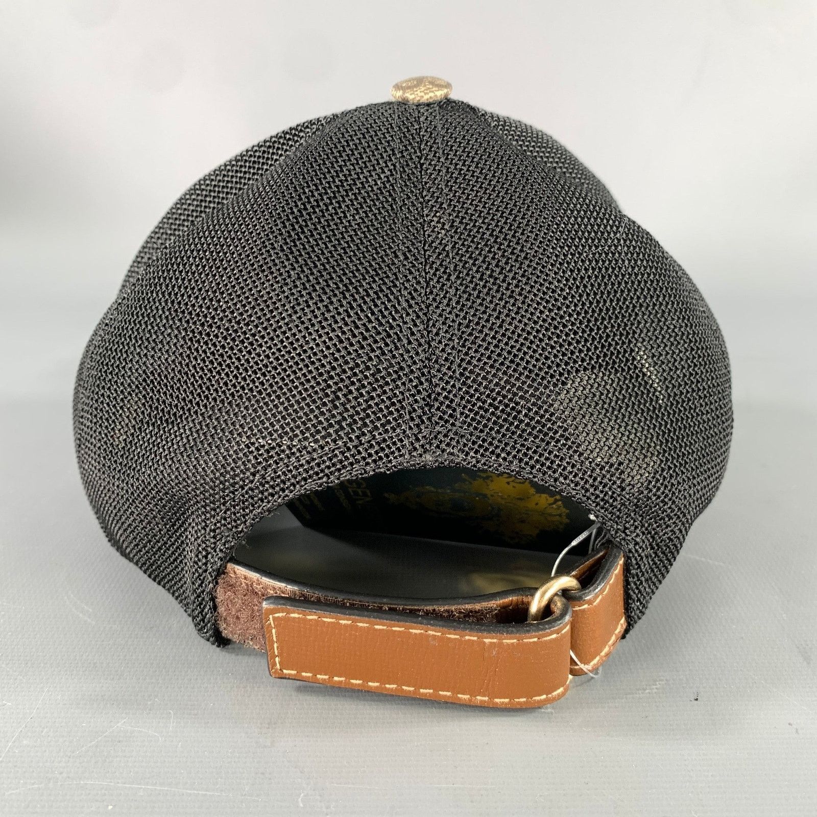 Gucci GUCCI Tan Black Monogram Polyester Blend Hats Size ONE SIZE - 4 Thumbnail