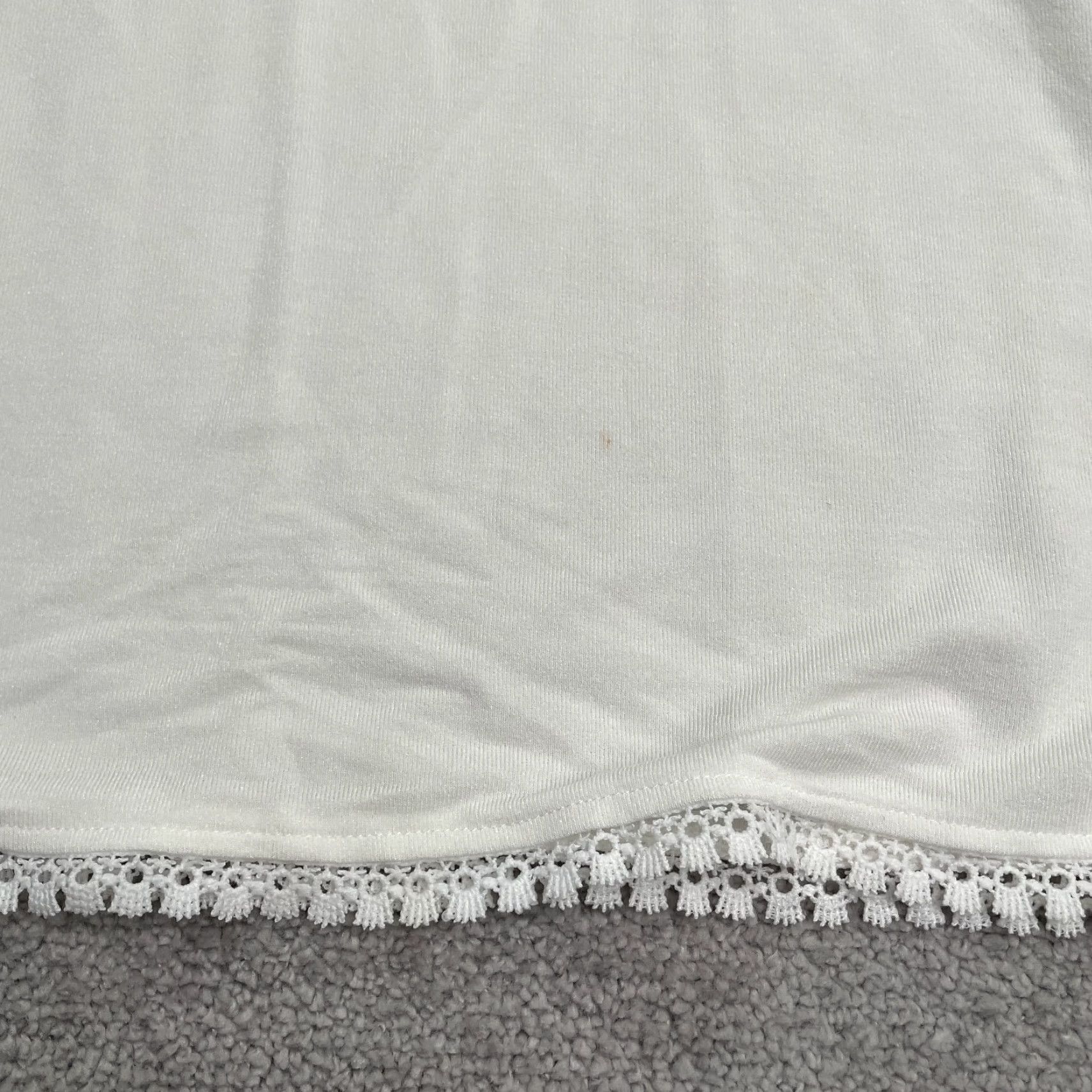 Vintage Unbranded Blouse Womens 2XL White Crew Neck Sheer Short Sleeve Stretch Casual Shirt Ladies Black Friday Style Size XXL / US 16-18 / IT 52-54 - 6 Thumbnail