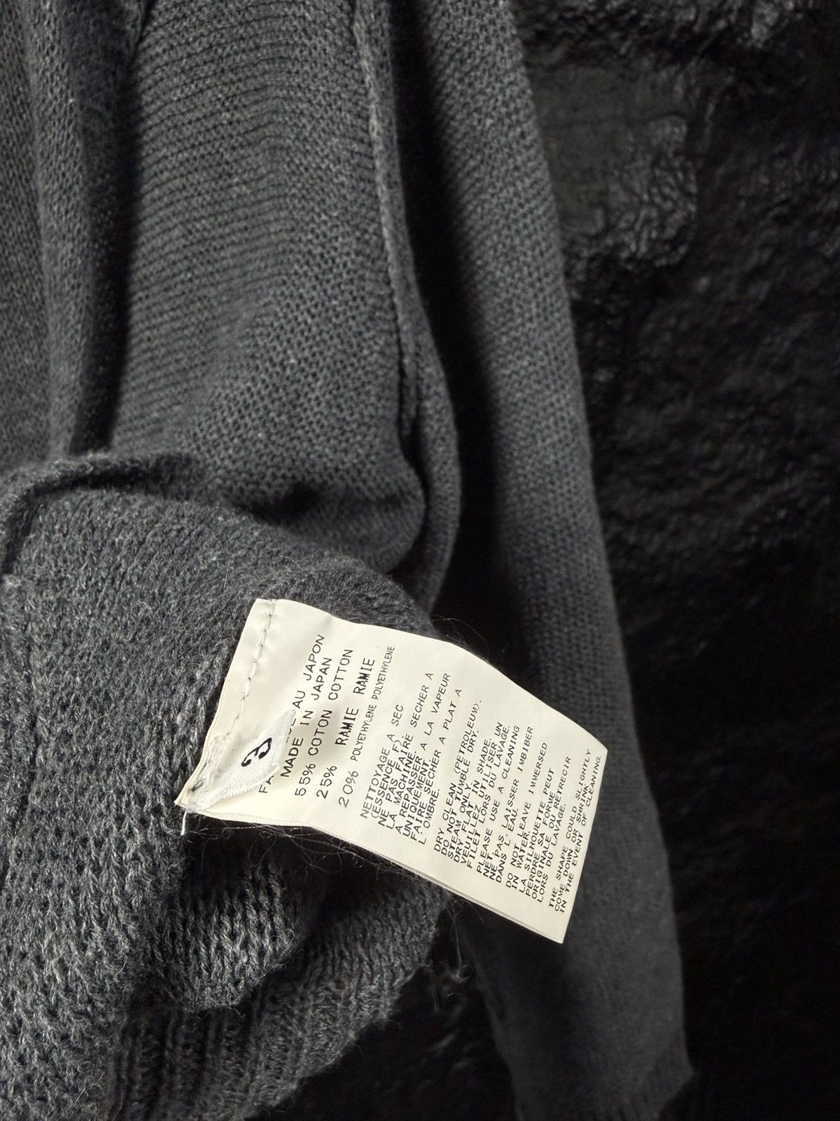Yohji Yamamoto Yohji Yamamoto Pour Homme 11SS Cut-Off Cardigan Size US L / EU 52-54 / 3 - 4 Thumbnail