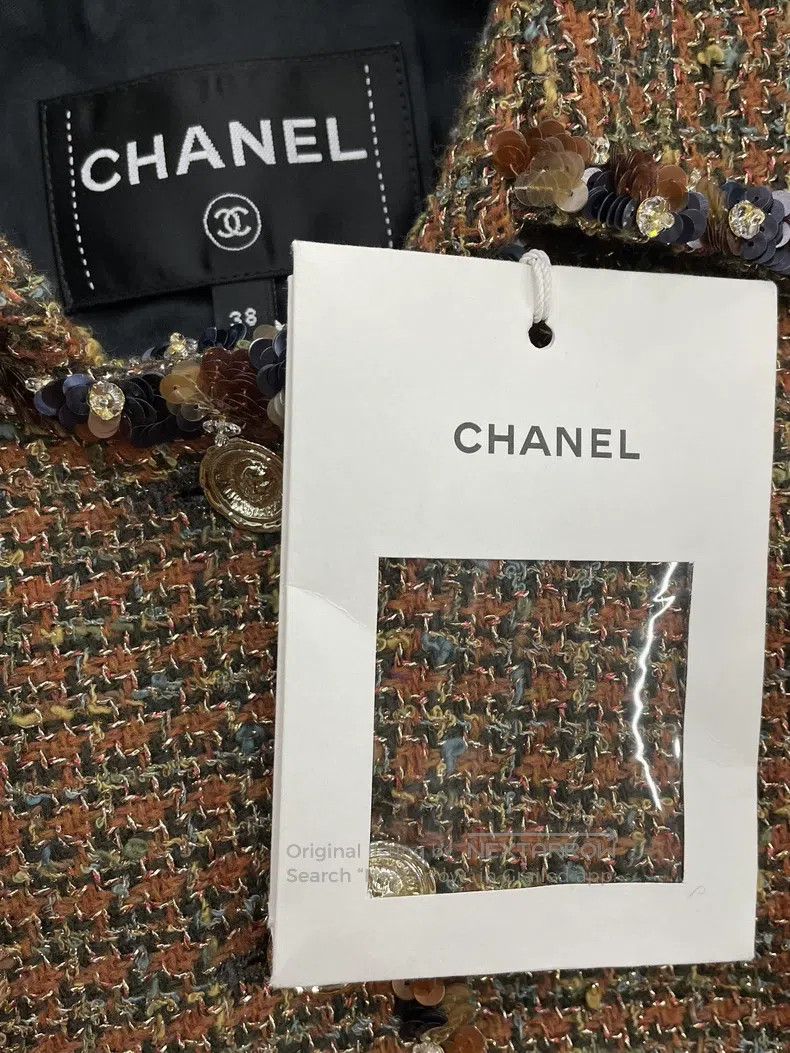 Chanel Chanel 25A high-end handicraft workshop coffee-coloured se Size XS / US 0-2 / IT 36-38 - 4 Thumbnail