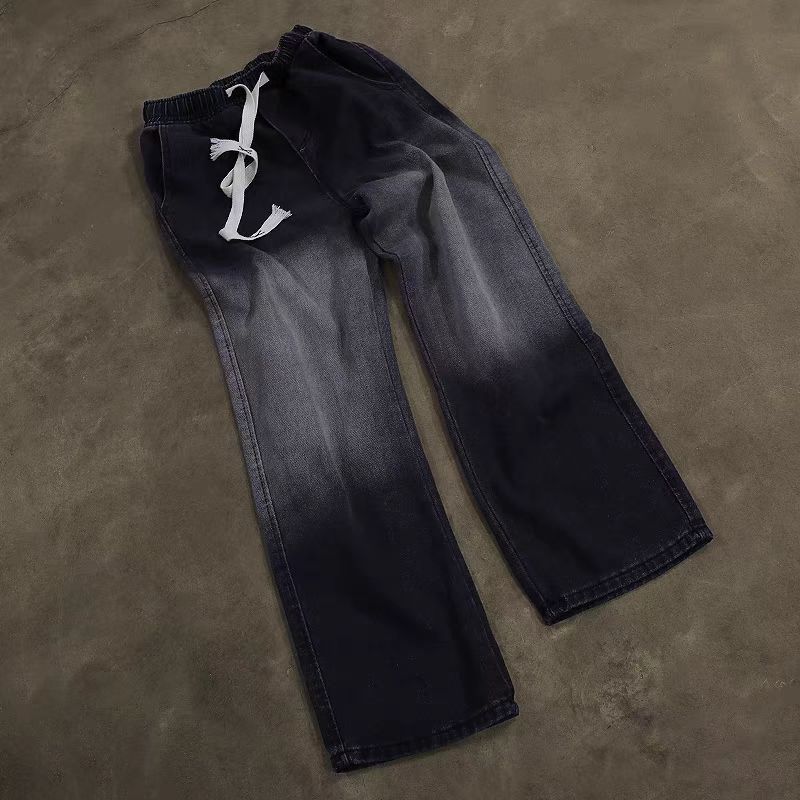 Japanese Brand × Vintage Street Vintage Gradient Loose Casual Jeans Size 30 Size US 30 / EU 46 - 1 Thumbnail