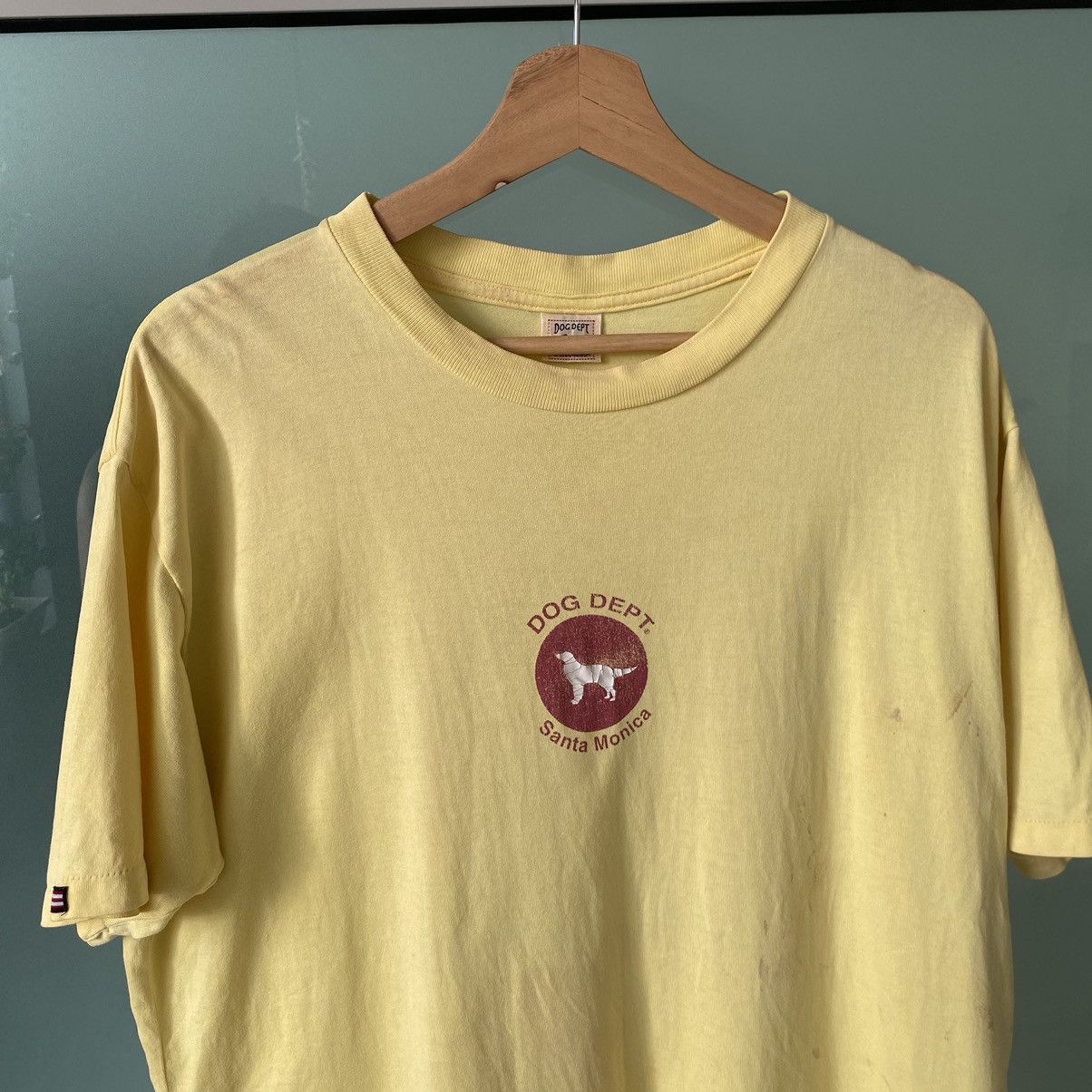 Japanese Brand Thrashed Faded Vintage 90s Dog Dept Santa Monica ERD GRUNGE Size US L / EU 52-54 / 3 - 2 Thumbnail