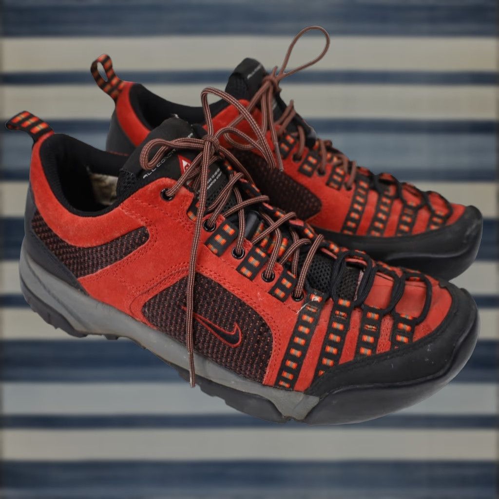 Nike VINTAGE Nike ACG Outdoors Sneakers Mens 8 Red Shoes Sneaker 90s 00s Size US 8 / EU 41 - 1 Thumbnail