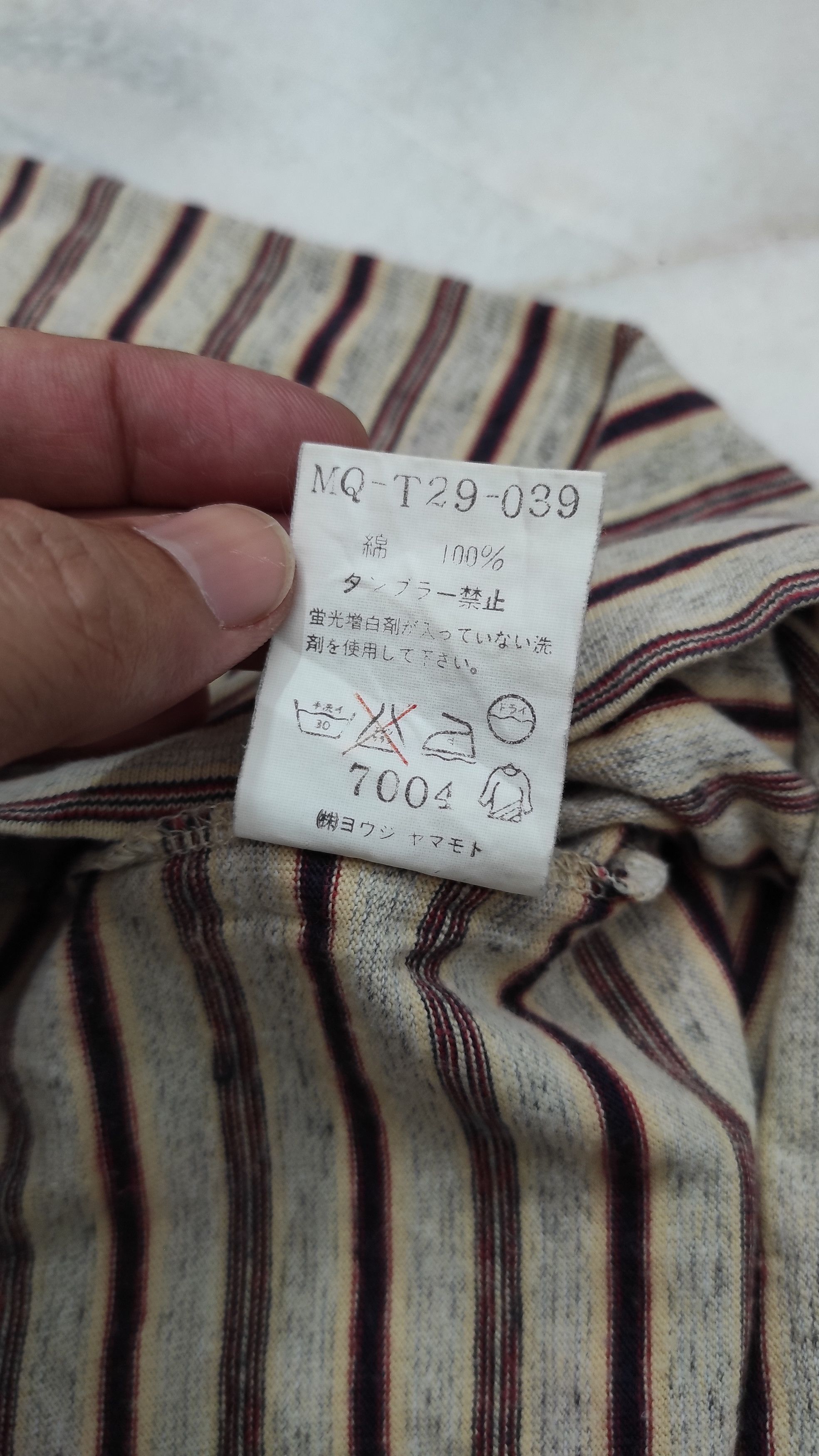 Y's for Men Archive Y's for men "disillusioned" stripes tee Size US L / EU 52-54 / 3 - 5 Thumbnail