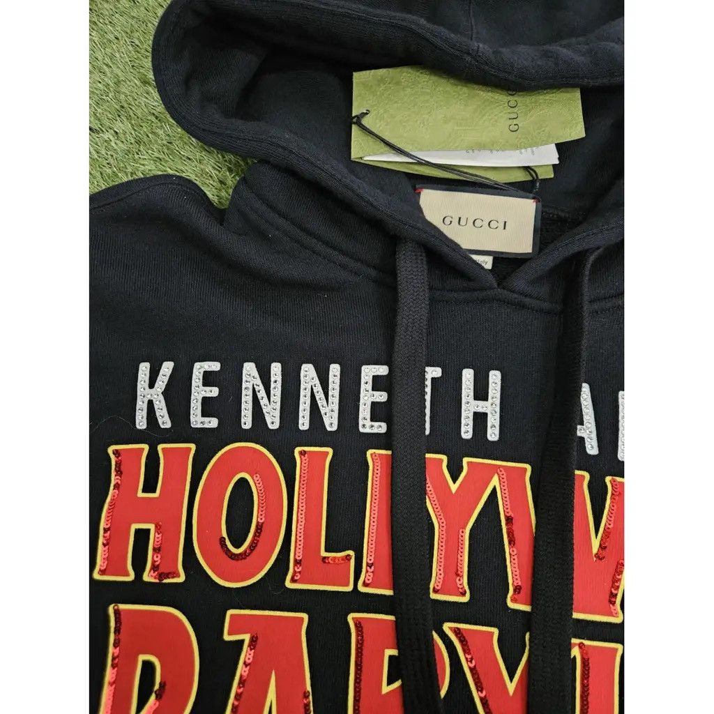 Gucci GUCCI BLACK CROPPED HOODIE Size L / US 10 / IT 46 - 9 Thumbnail