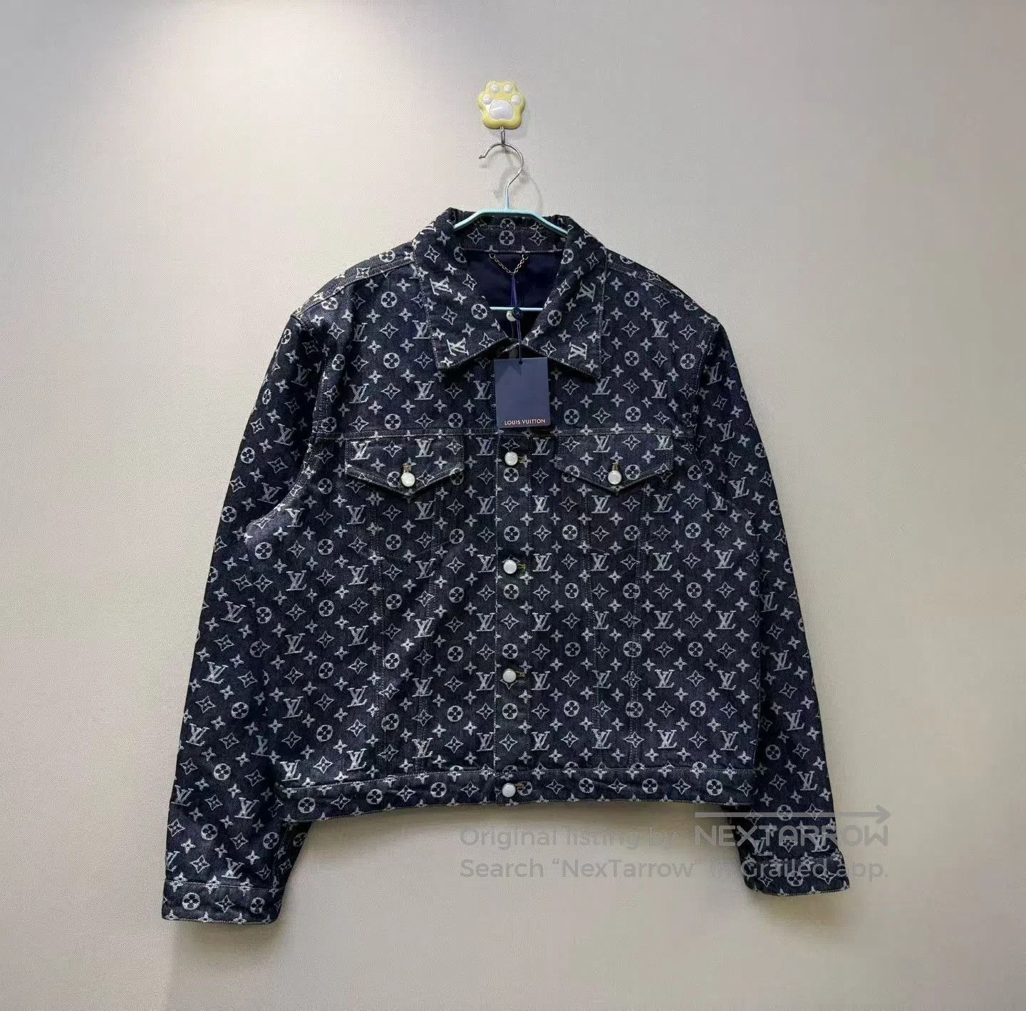 Louis Vuitton Louis Vuitton Logo Pearl Button Denim Jacket with Full Log Size US M / EU 48-50 / 2 - 1 Thumbnail