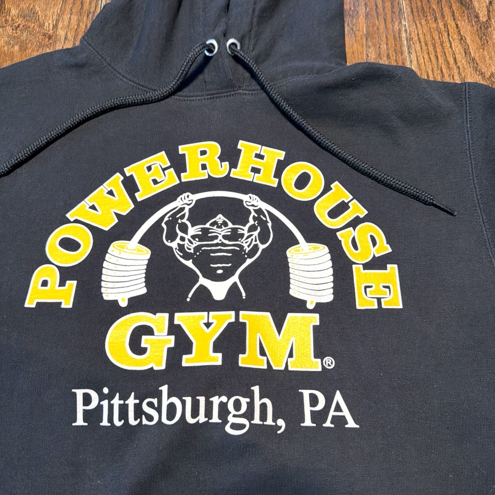 Vintage Powerhouse Gym Hoodie Men’s Small Black Bodybuilding Weightlifting Pittsburgh Size US S / EU 44-46 / 1 - 3 Thumbnail