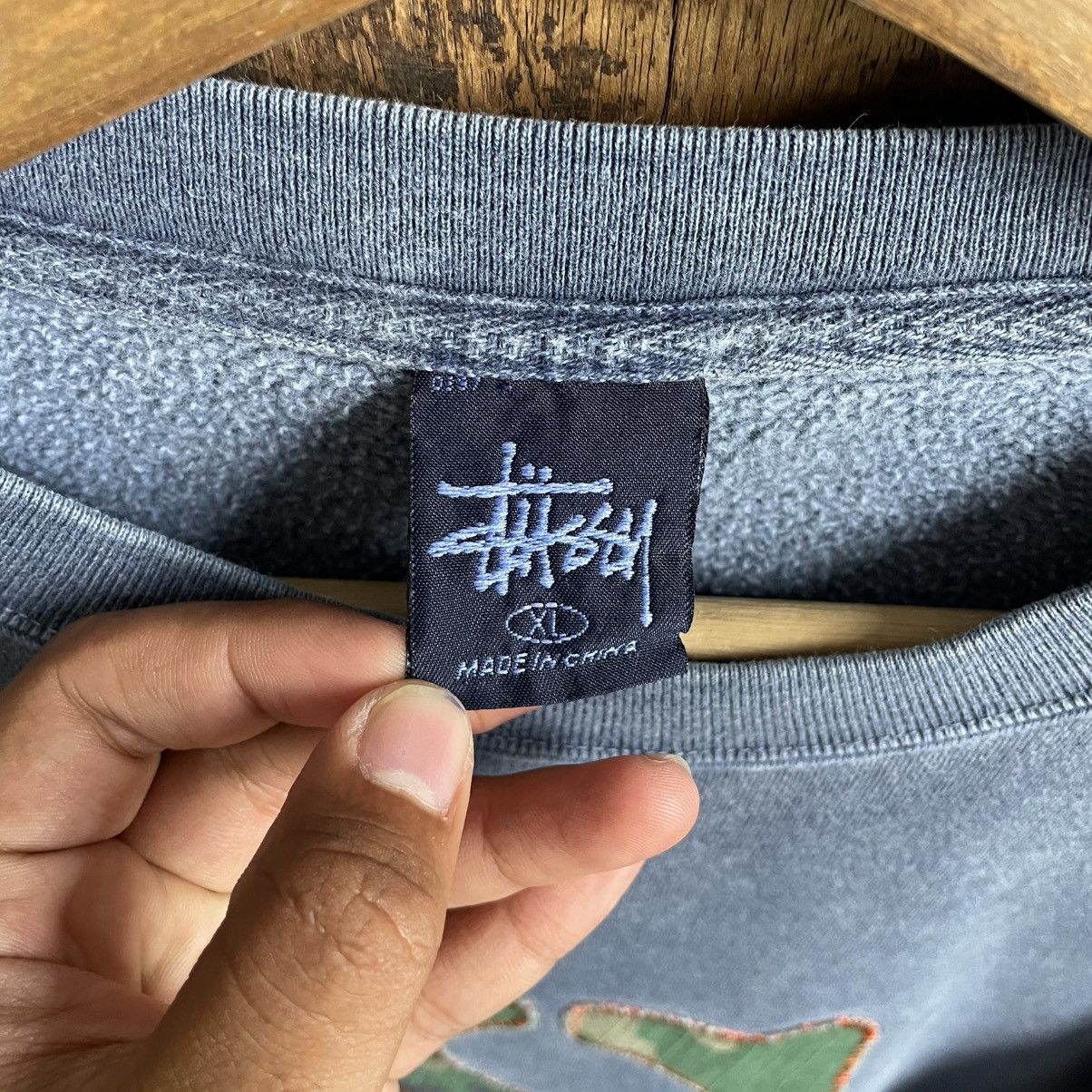 Stussy Stussy Big Logo Crewneck Sweatshirt Size US XL / EU 56 / 4 - 4 Thumbnail