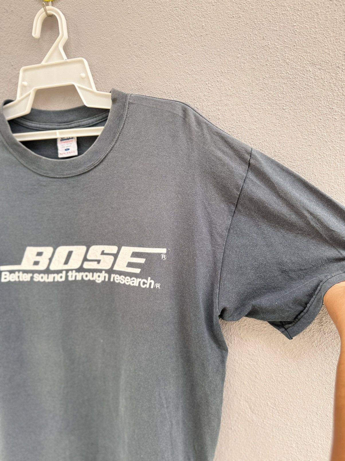 Sony Thrashed Vintage 90s Bose Batter Sound Through Research Tee Size US L / EU 52-54 / 3 - 5 Thumbnail