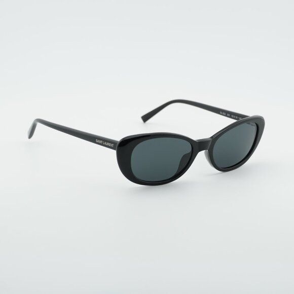 Saint Laurent Paris Saint Laurent SL 822 001 Sunglasses Shiny Black Cat Eye Size ONE SIZE - 5 Thumbnail
