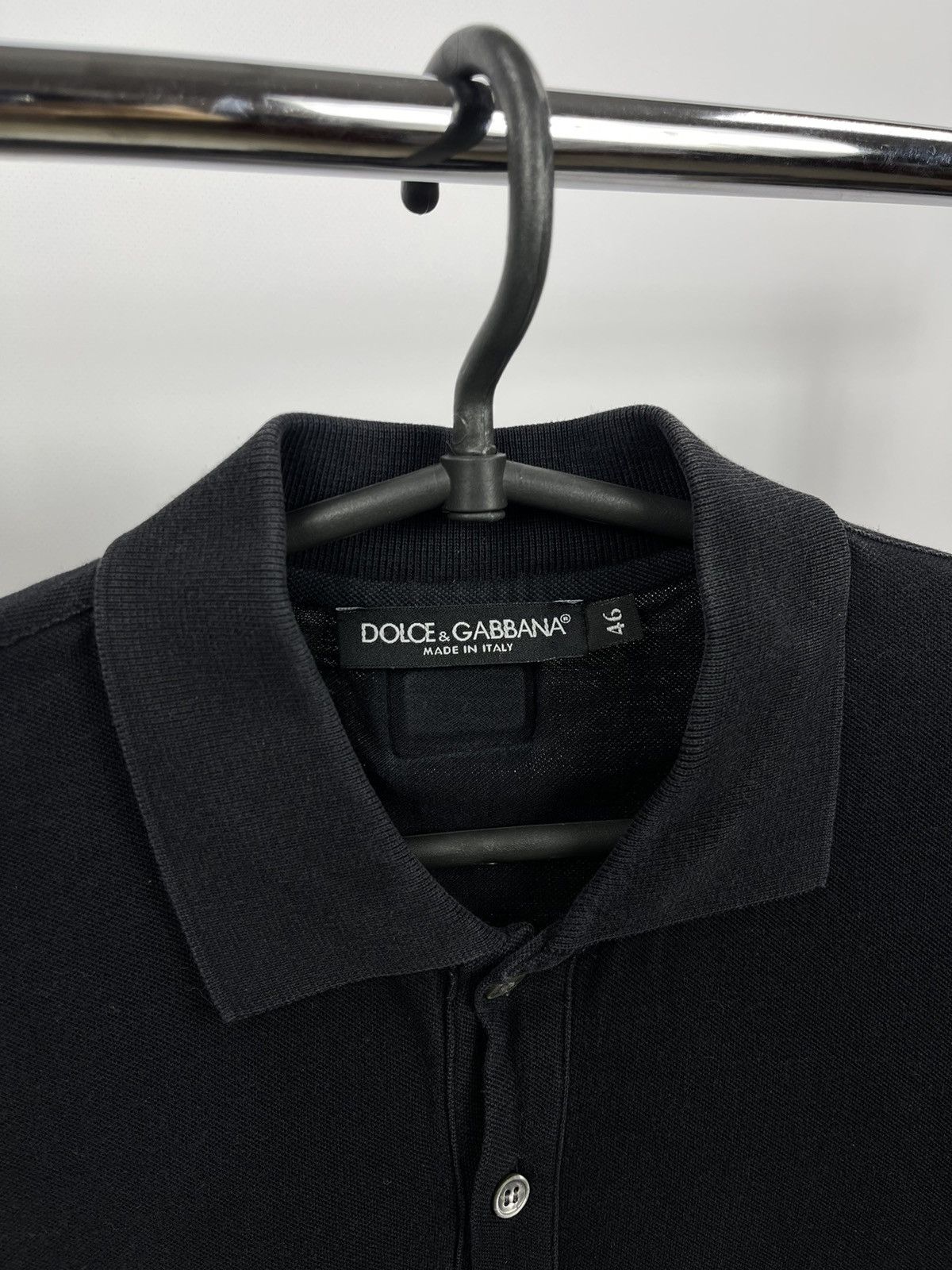 Dolce & Gabbana Dolce & Gabbana Milano Polo Size 46 Vintage Black Logo Size US S / EU 44-46 / 1 - 3 Thumbnail