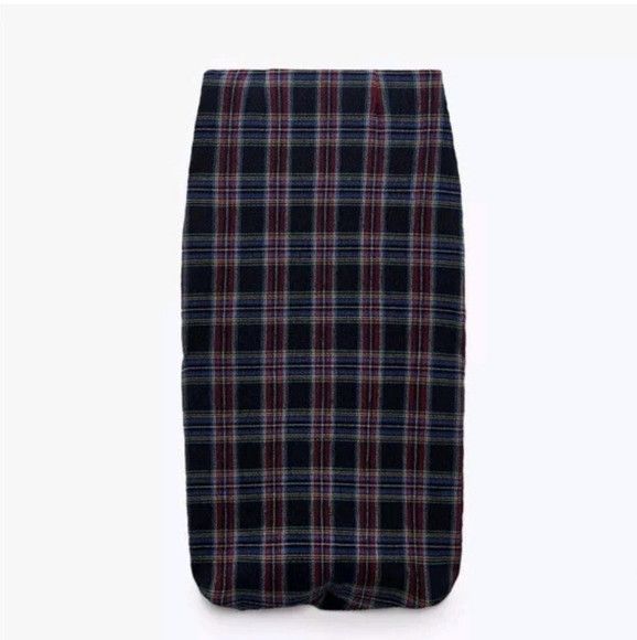Zara New Zara Plaid Bubble Skirt - Size Small Size 24" / US 00 / IT 34 - 7 Thumbnail