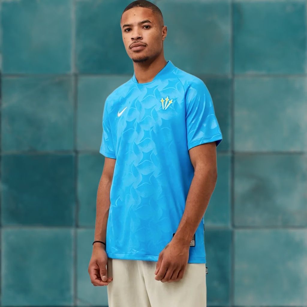 Bode × Nike Bode x Nike Mesh Jersey Cape Cod - Ecru and Navy | Grailed