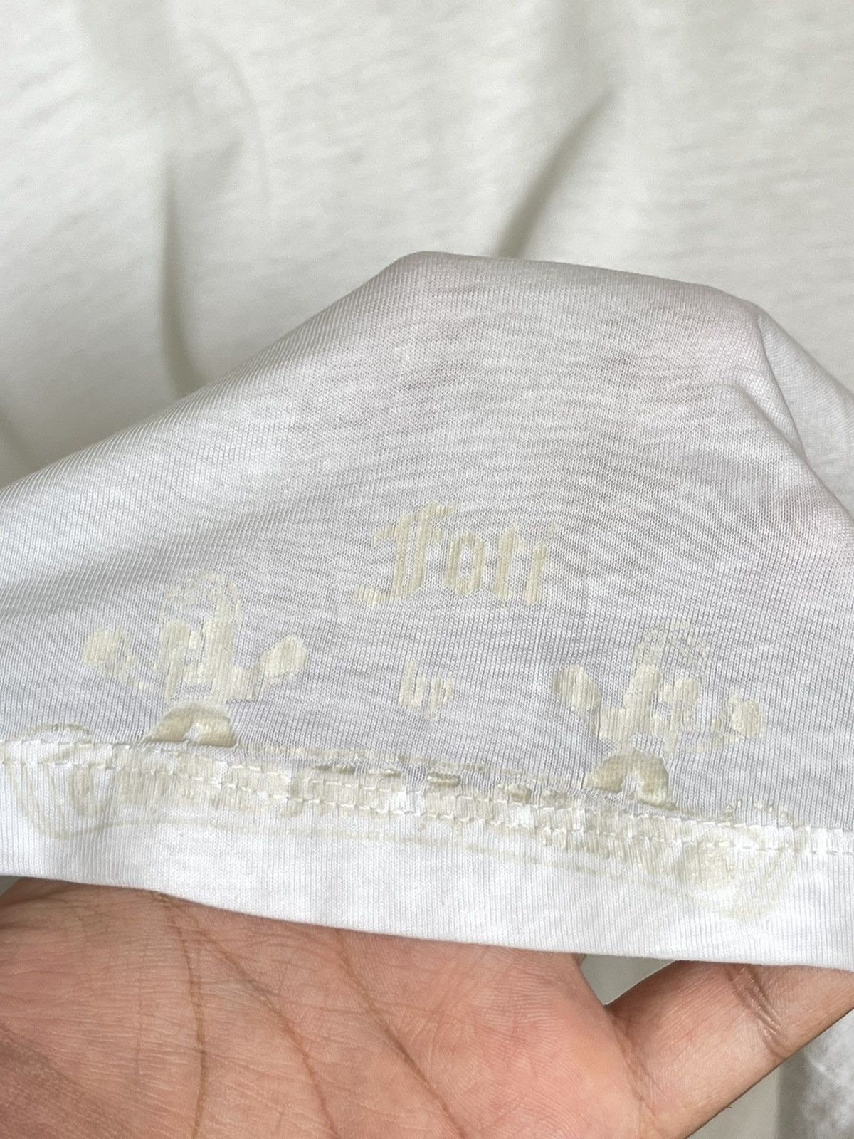 Chrome Hearts Vintage Chrome Hearts Harris Teeter White on White Logo Tee Size US M / EU 48-50 / 2 - 5 Thumbnail
