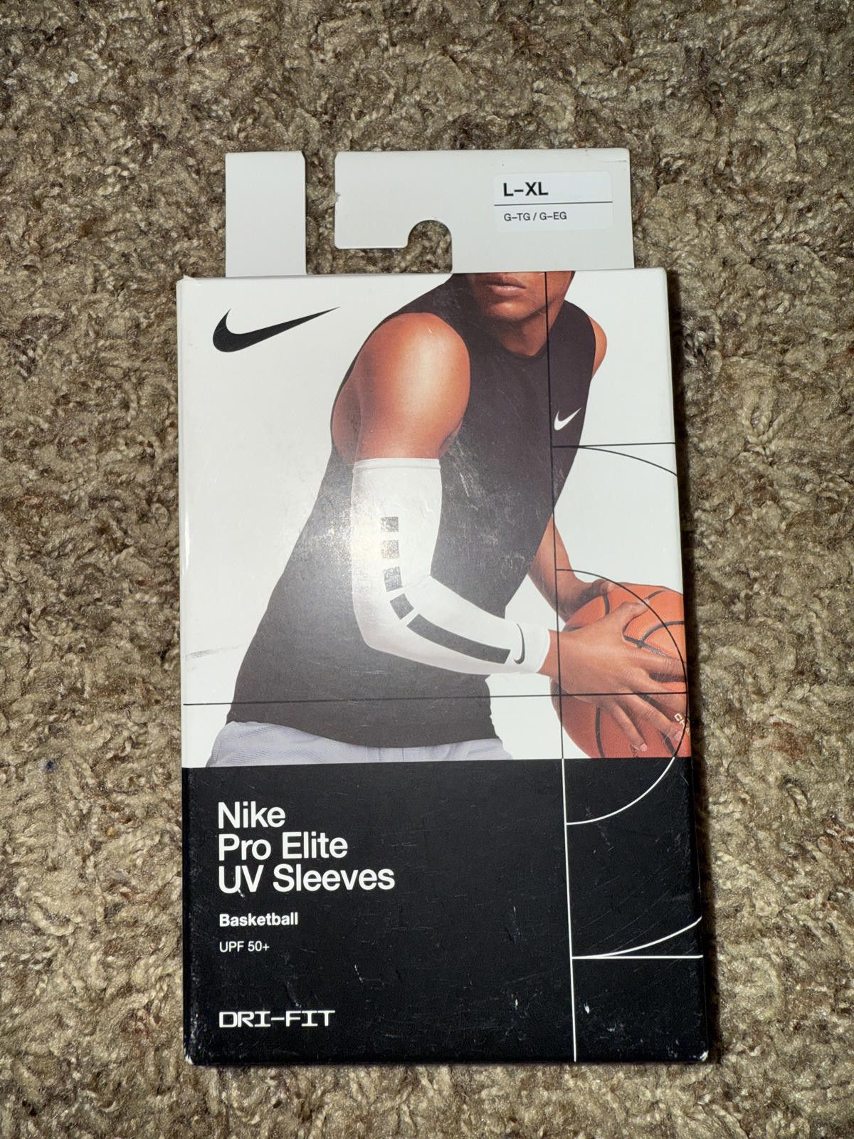 Nike Nike Pro Elite White Sleeves 2.0 Size ONE SIZE - 1 Thumbnail