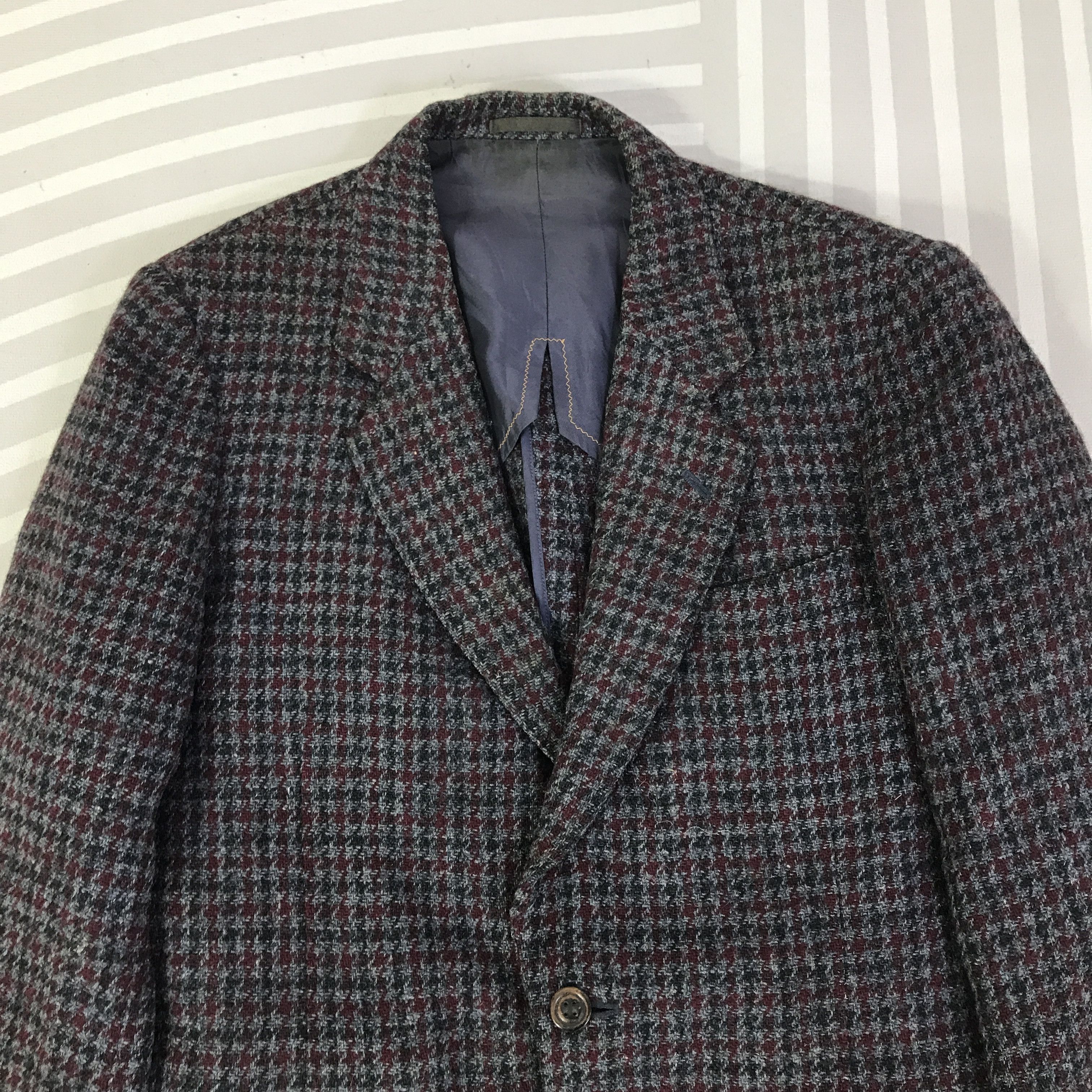 Harris Tweed Vintage Harris Tweed Wool classic Blazes K115B18 Size US L / EU 52-54 / 3 - 2 Thumbnail