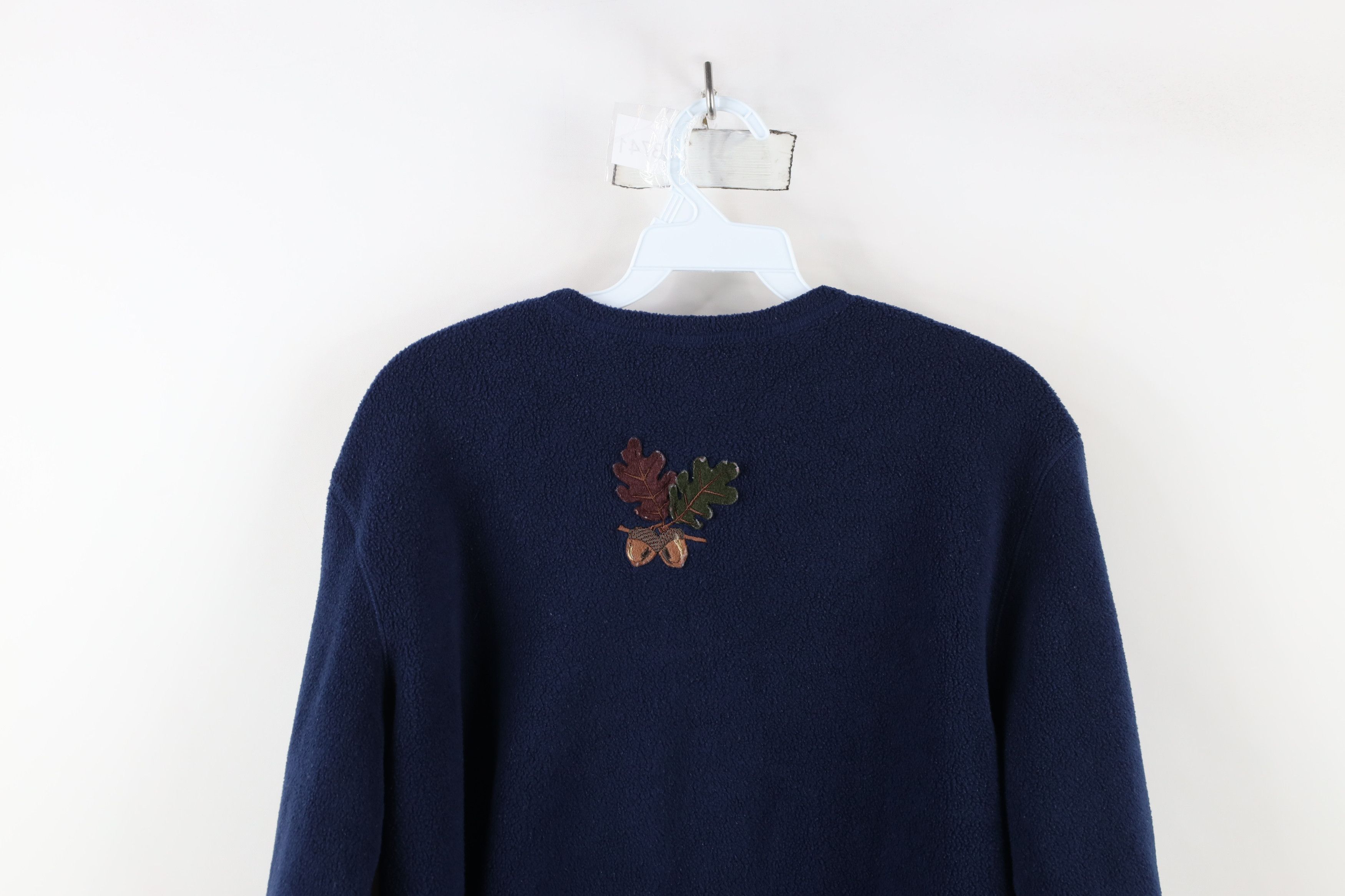 Vintage Vintage 90s Streetwear Fall Leaves Fleece Cardigan Sweater Size S / US 4 / IT 40 - 12 Thumbnail