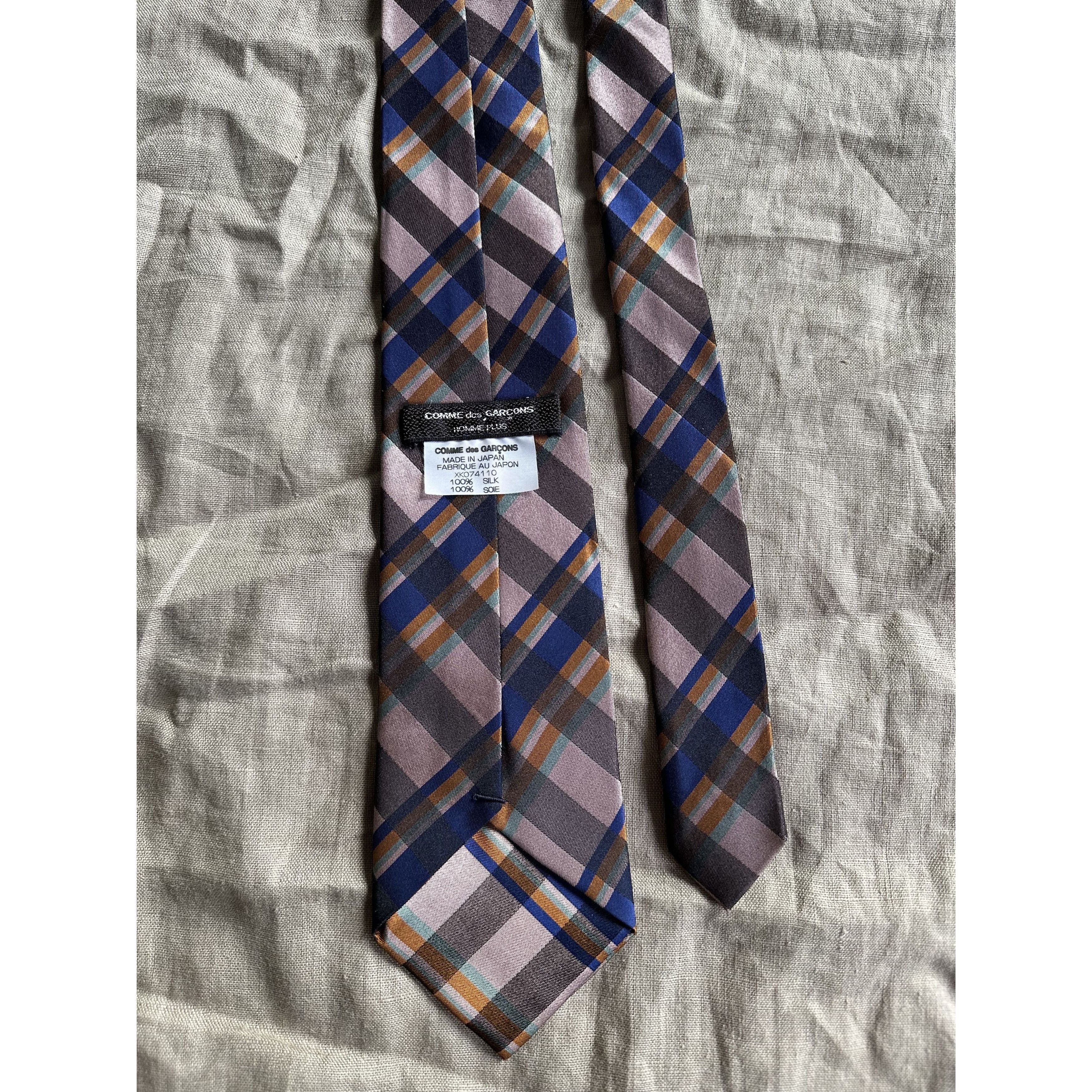 Comme des Garcons Comme des Garçons Stripped Silk Tie 7663AC Size ONE SIZE - 1 Thumbnail