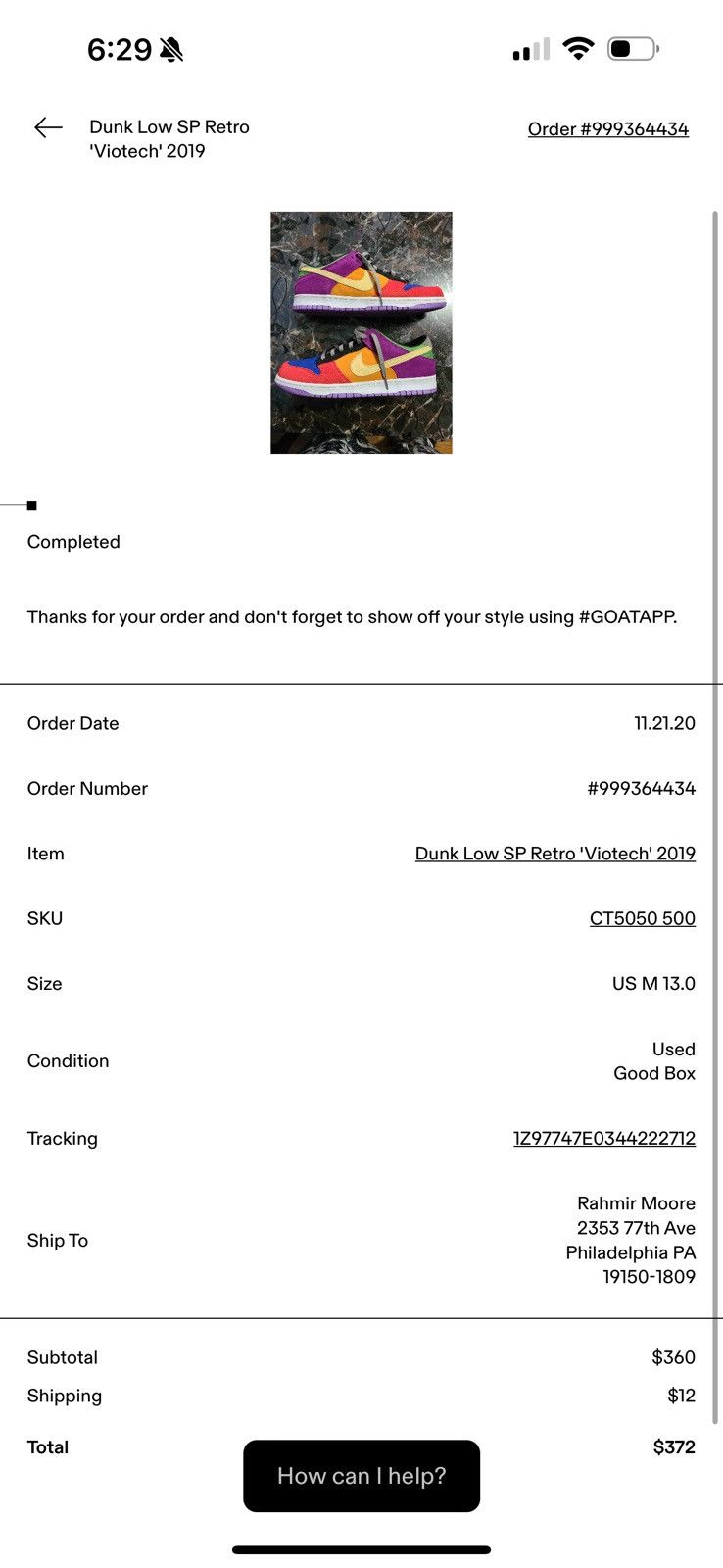 Nike Nike Dunk Low SP Retro 'Viotech' 2019 CT5050-500 Size US 13 / EU 46 - 2 Thumbnail