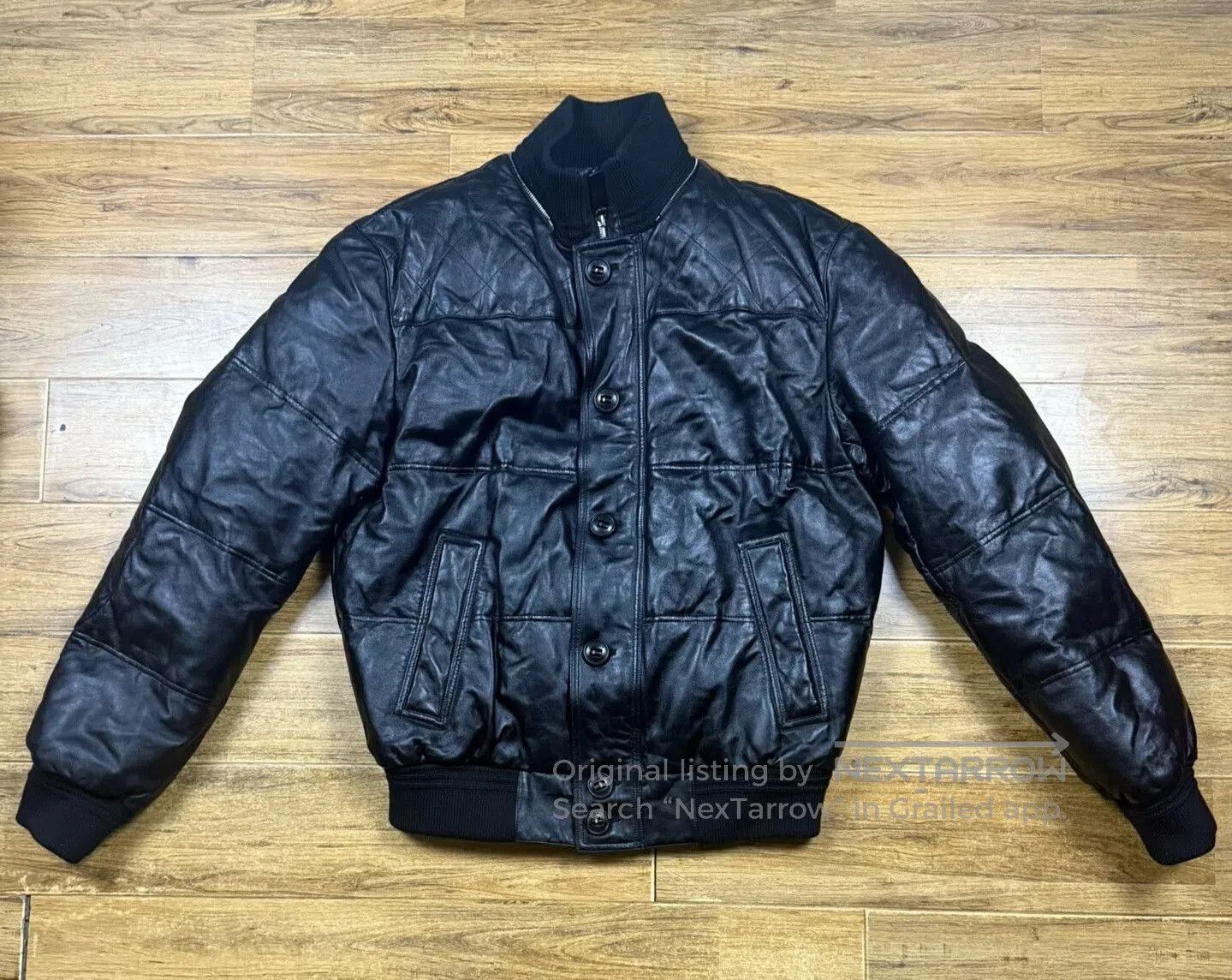 Bally Bally Men's Leather Down Jacket. Size US M / EU 48-50 / 2 - 1 Thumbnail