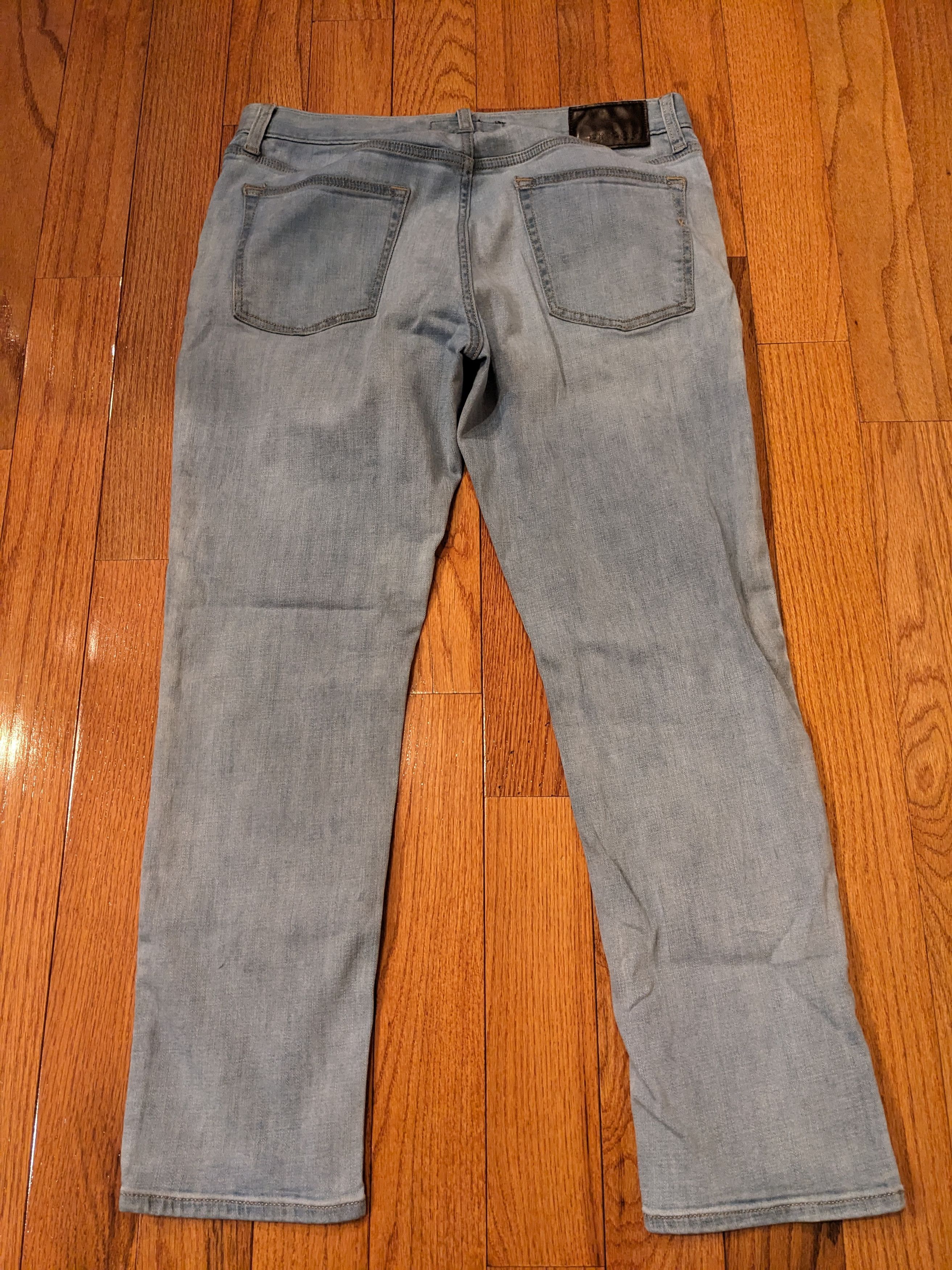 Designer × Express Express 33 X 30 Blue Slim Stretch+ Performance Denim Jeans Size US 33 - 1 Thumbnail