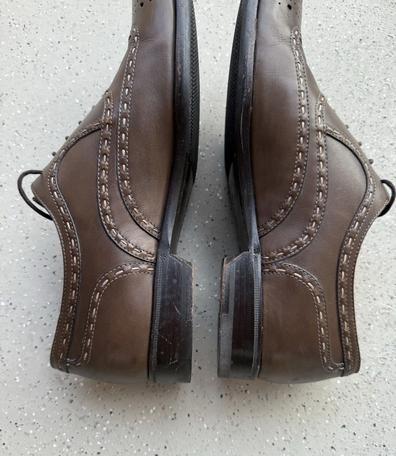 Bottega Veneta Bottega Veneta Men’s Lace Up Derby Leather Brogue Shoes Size US 8 / EU 41 - 6 Thumbnail
