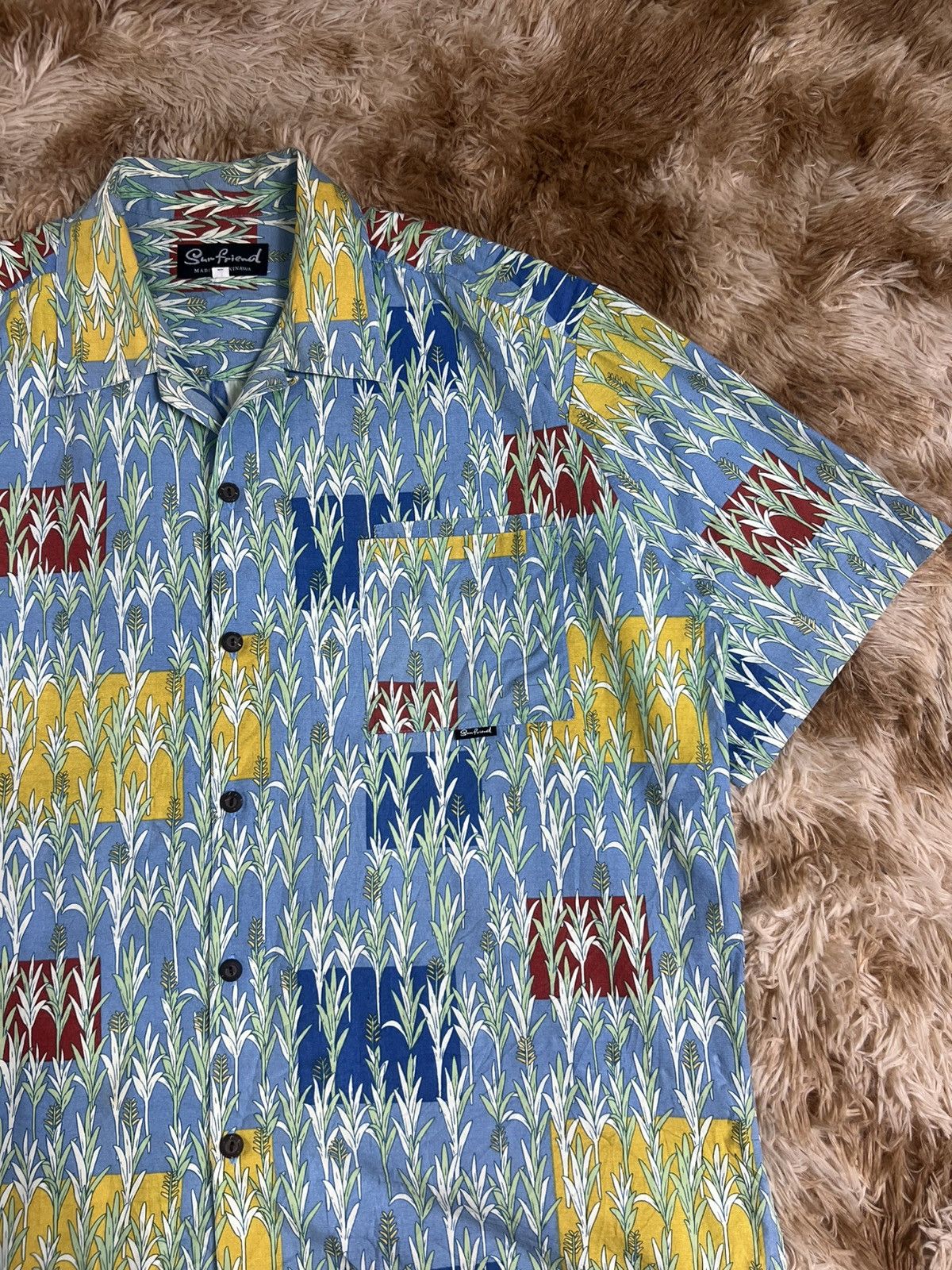 Japanese Brand Rare Sun Friend Okinawa "Kariyushi" Aloha Shirt Size US L / EU 52-54 / 3 - 2 Thumbnail
