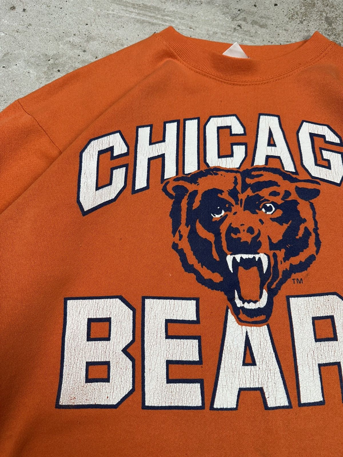 Logo 7 Vintage 90s Chicago Bears NFL Orange Crewneck Sweatshirt Size US L / EU 52-54 / 3 - 7 Thumbnail