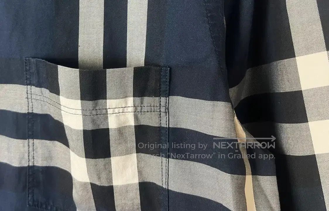Burberry Burberry Navy Cotton Men's Shirt. Size US M / EU 48-50 / 2 - 2 Thumbnail