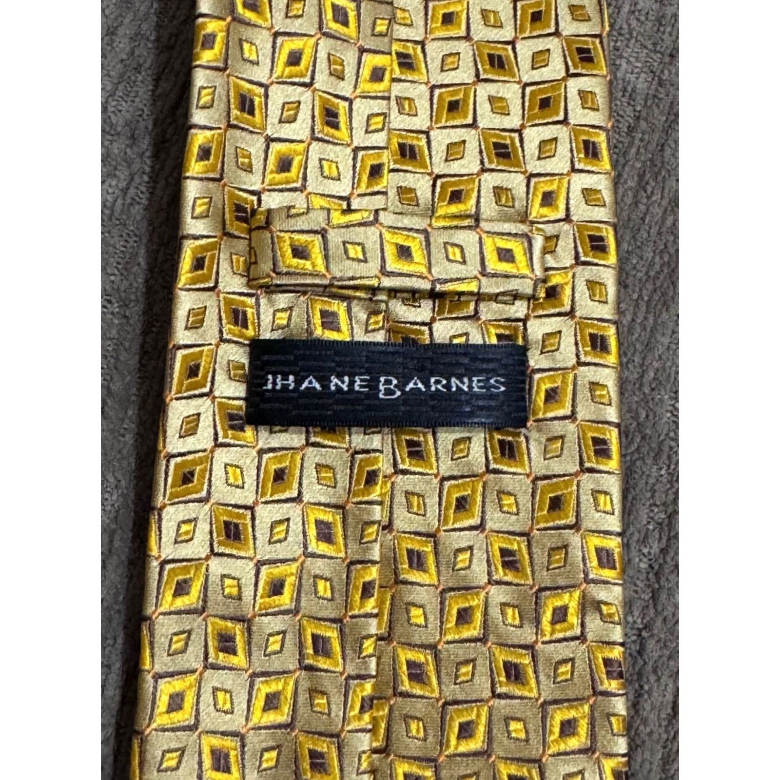 Vintage MINT Jhane Barnes Original Pattern Mens Silk Necktie Tie Size ONE SIZE - 5 Thumbnail