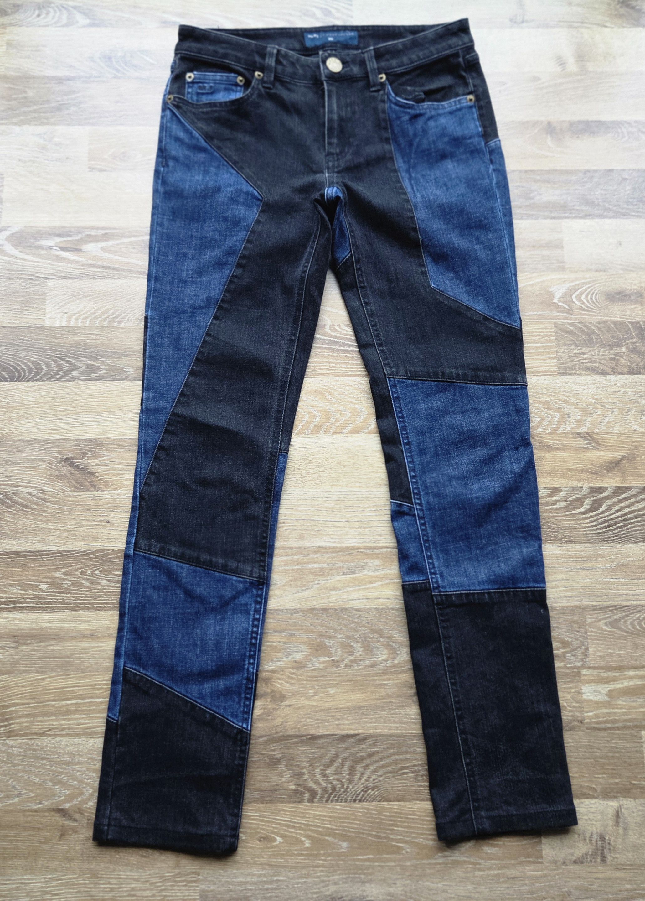 Marc Jacobs Marc Jacobs Patchwork Chrissie Low Rise Skinny Stretch Pants Size 26" / US 2 / IT 38 - 1 Thumbnail